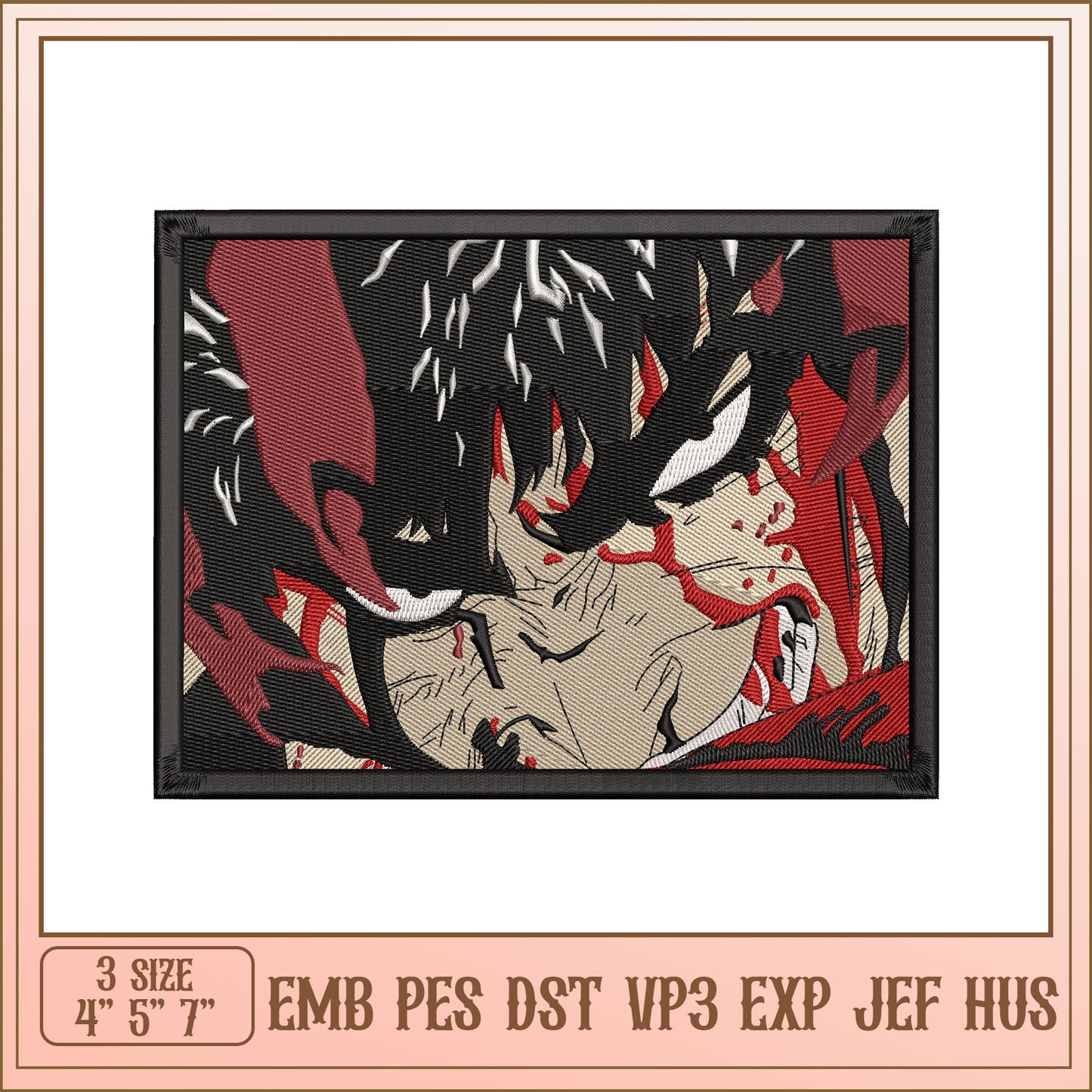 Guts Embroidery Design Patch