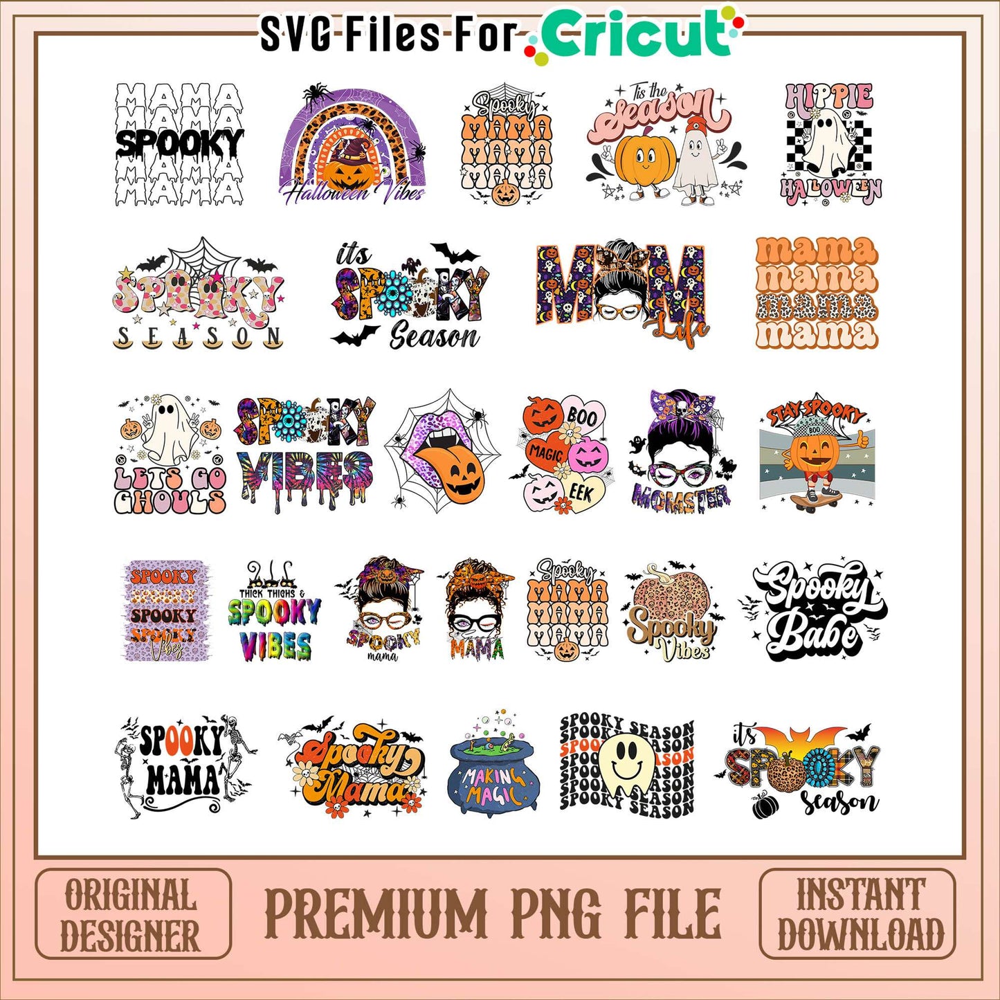 Soopky vibes halloween bundle png, halloween logo png, halloween png