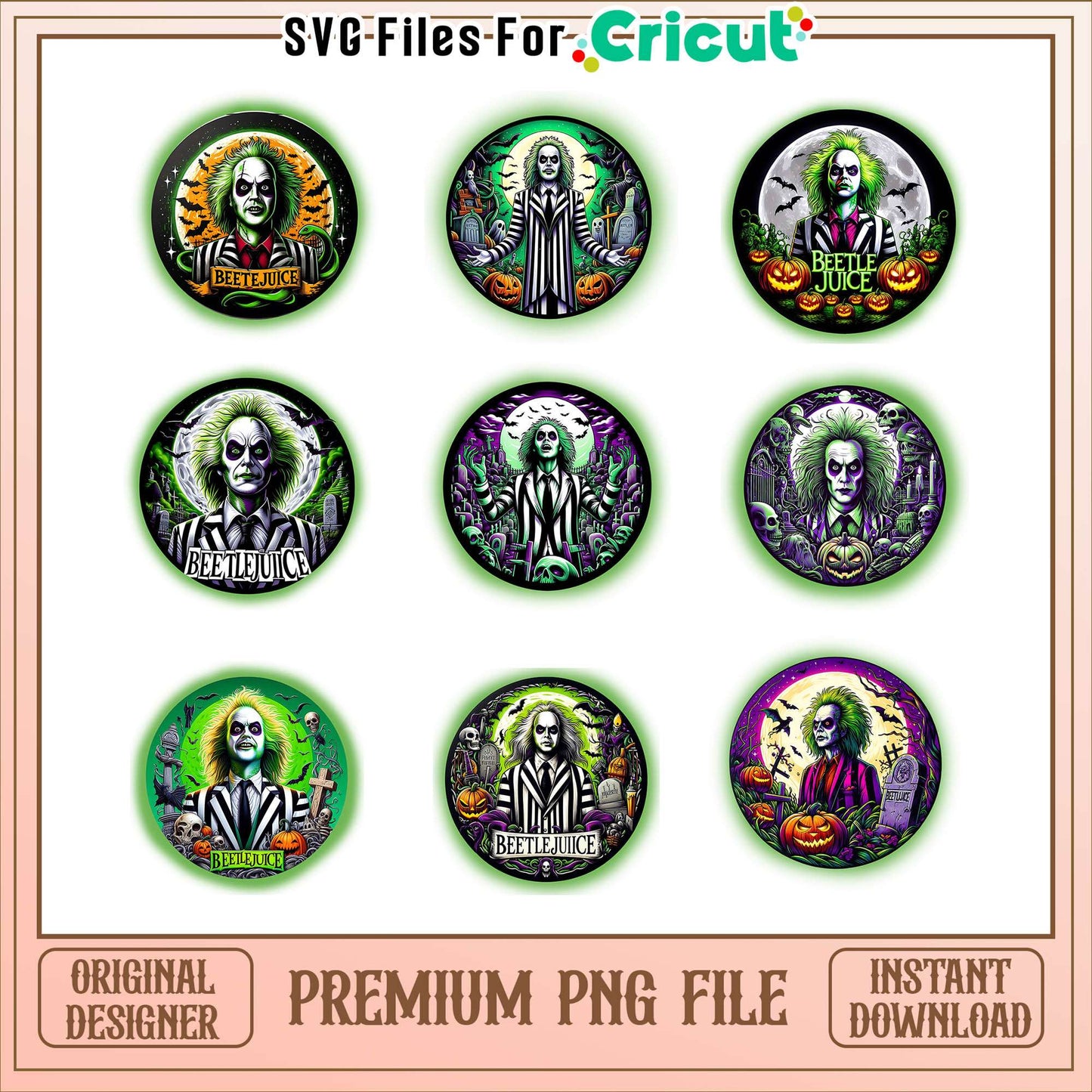 Beetlejuice movie design halloween bundle png, halloween beetlejuice png