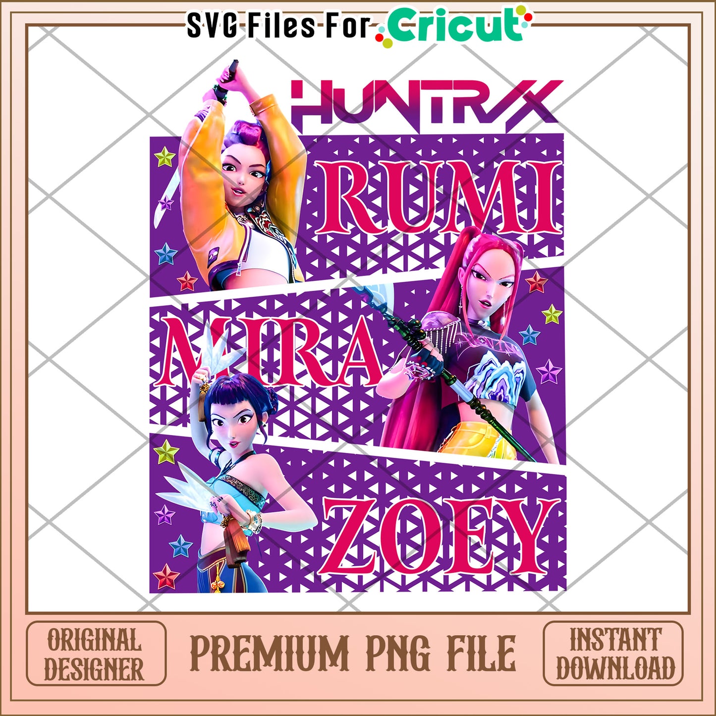 HUntrix girls png, huntrix tiger png, saja boys toys png