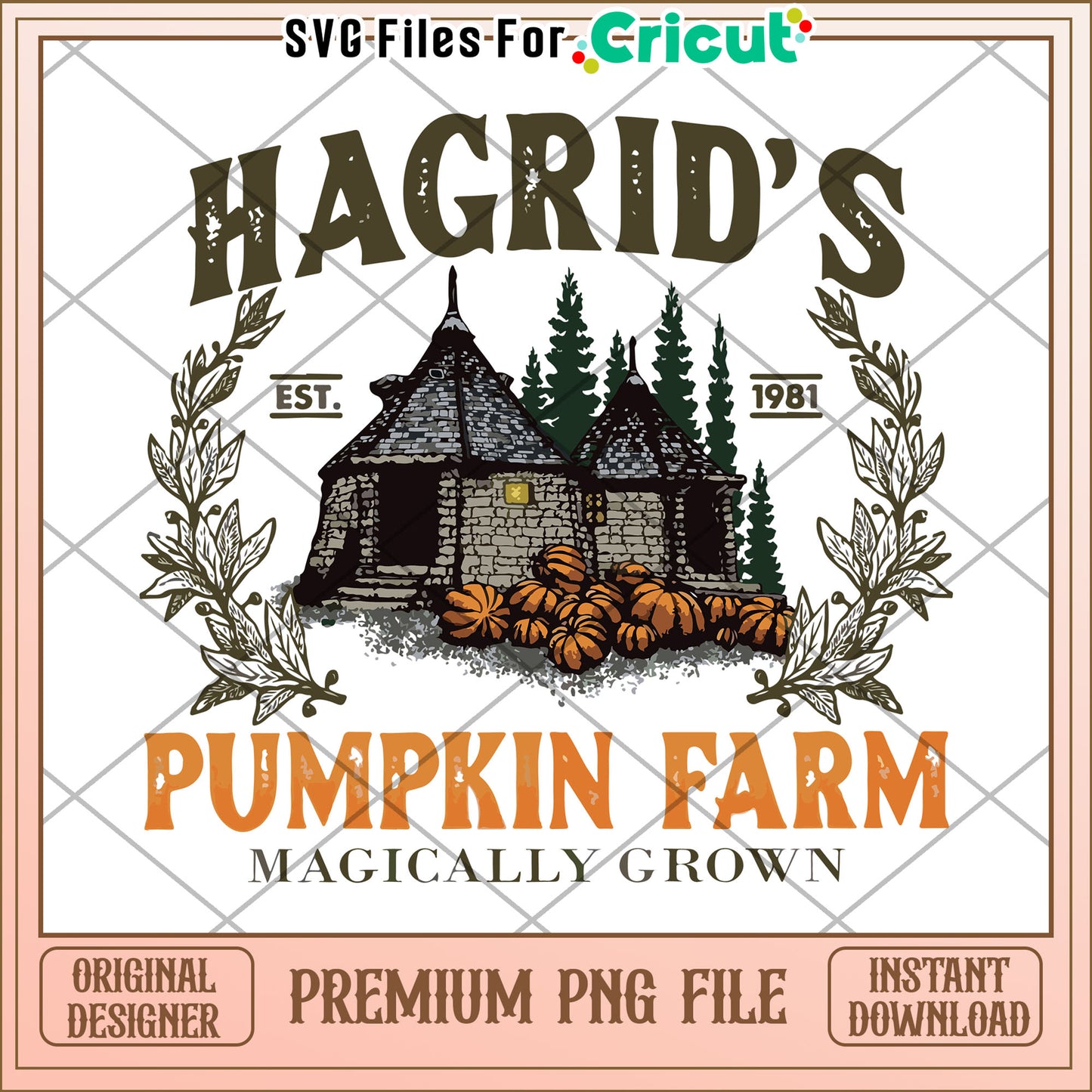 Hagrid's pumpkin farm png, halloween png, spooky season png