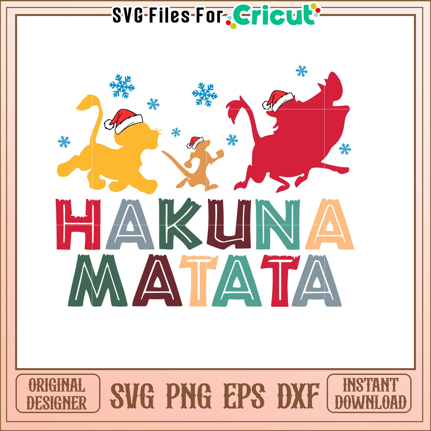 Hakuna Matata Christmas SVG