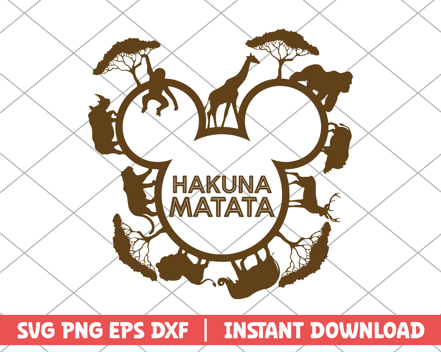 Hakuna Matata mickey mouse disney svg