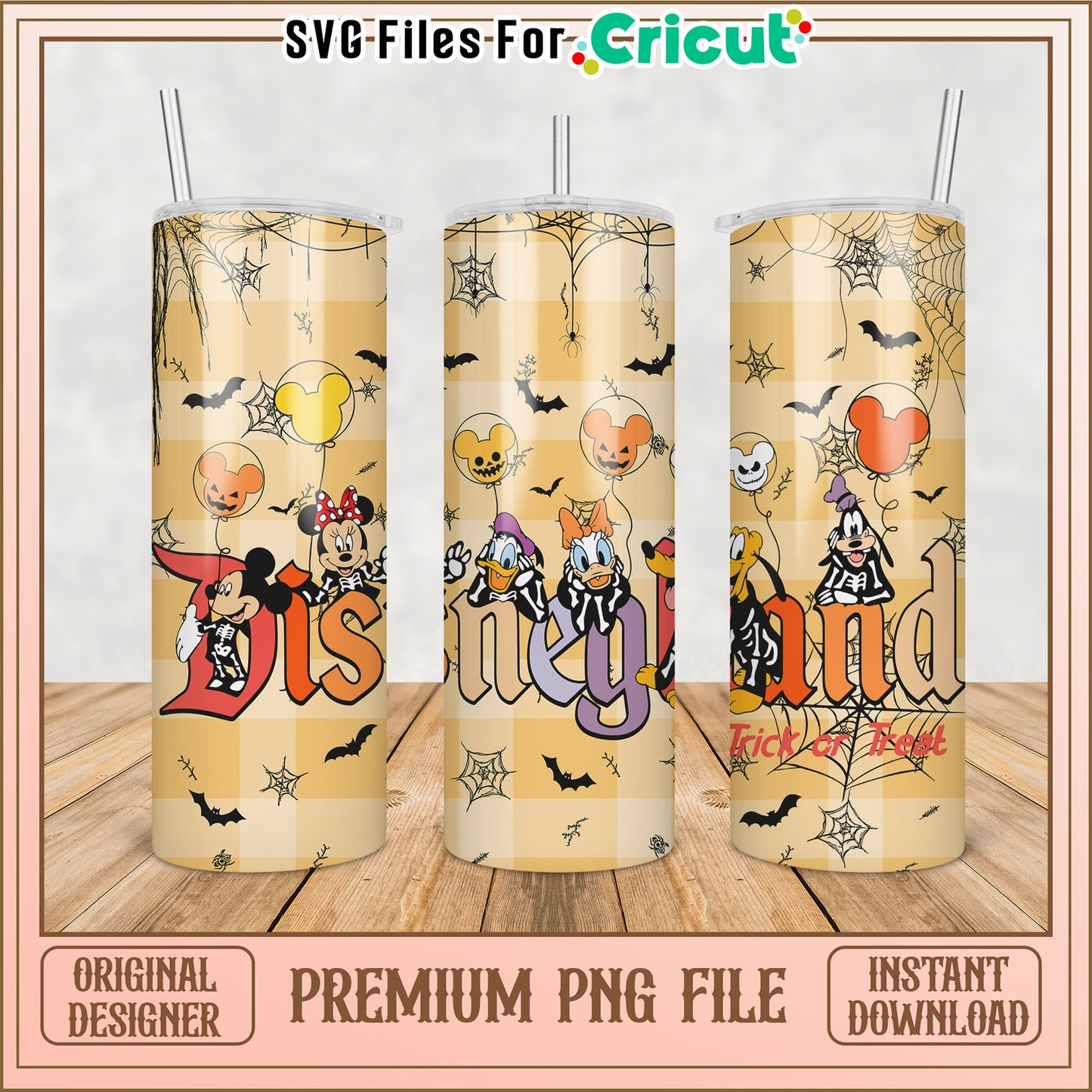 Halloween Disney Tumbler PNG