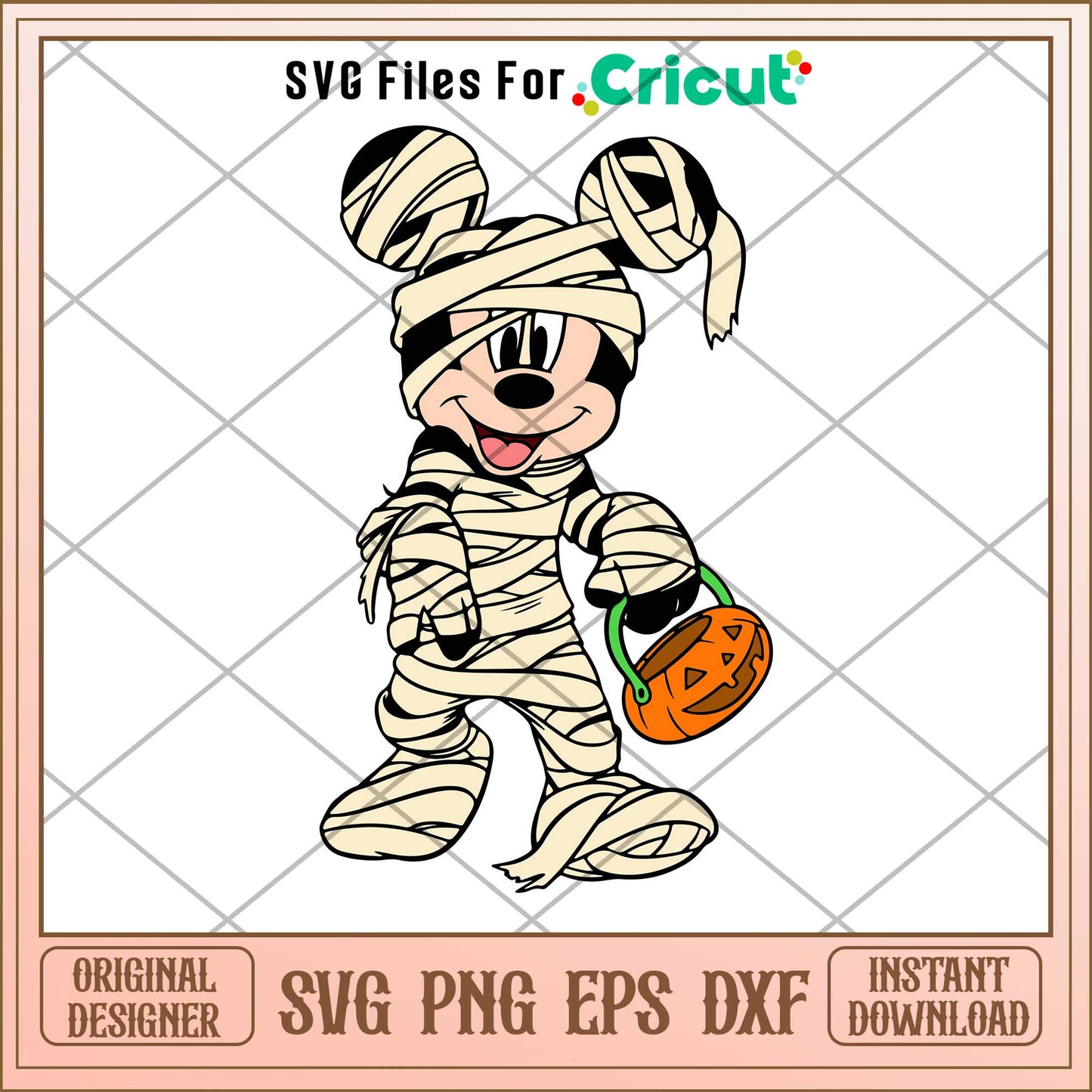 Halloween Funny Mickey Mummy svg, Disney characters svg, Digital Download