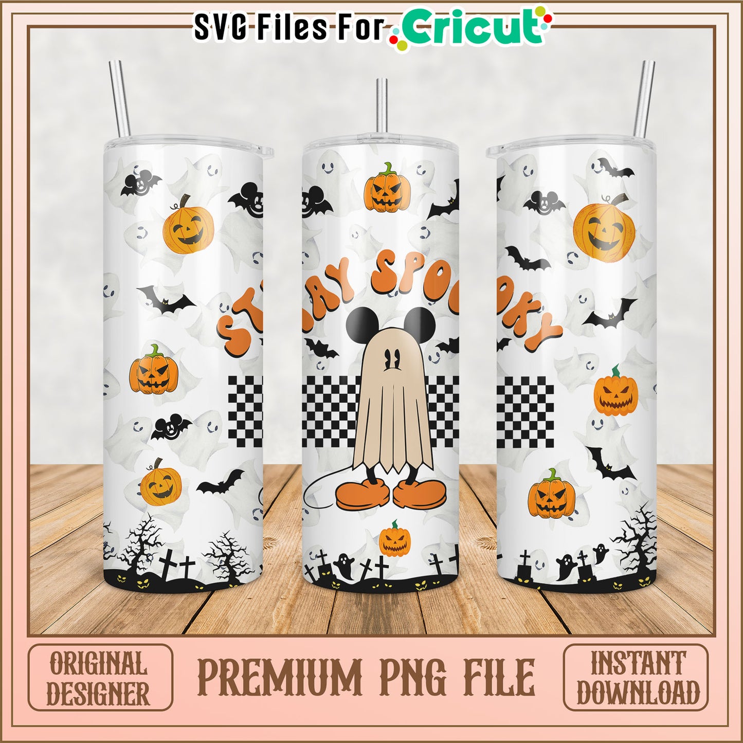 Halloween Mickey Ghost PNG Sublimation