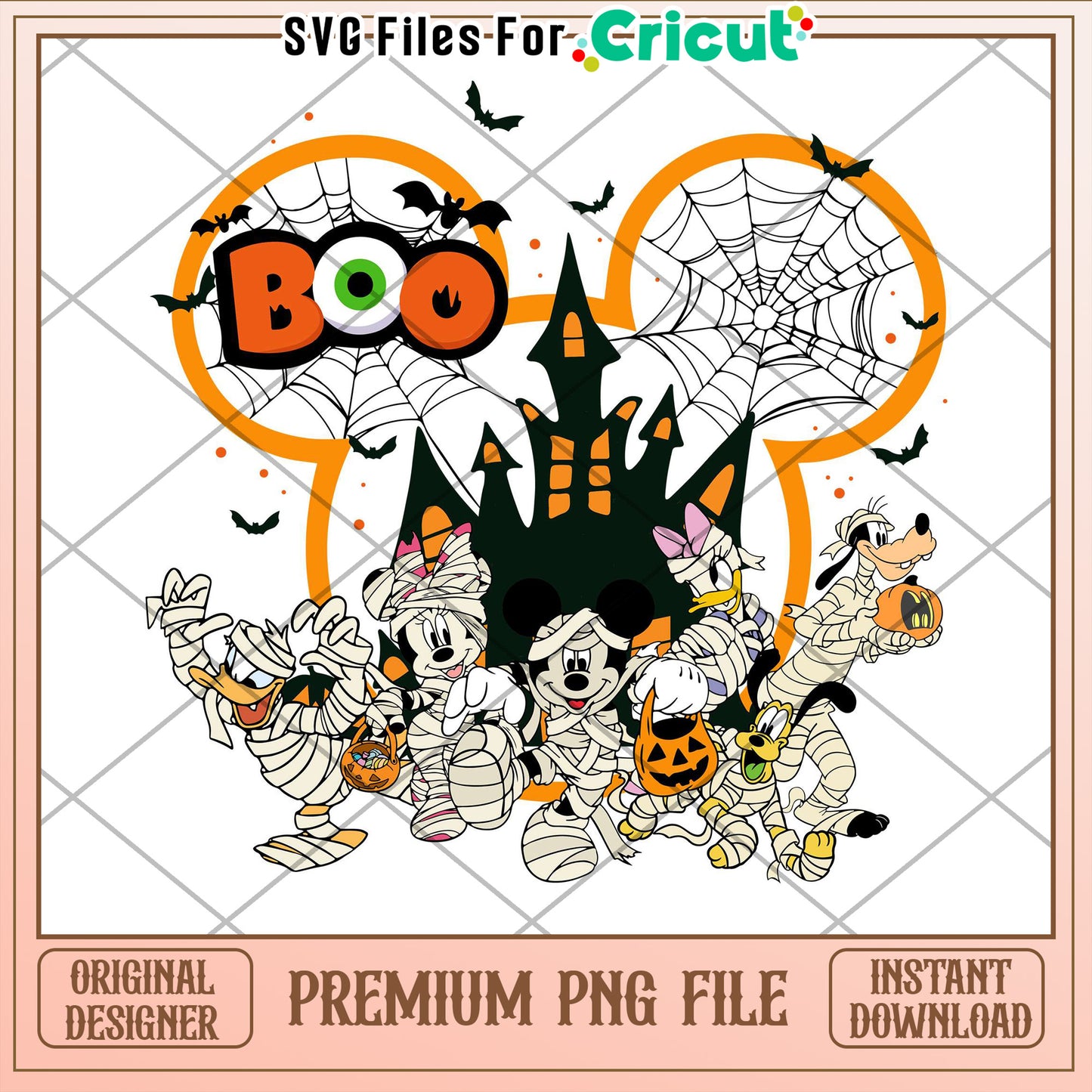 Halloween Mickey Mouse PNG Cricut