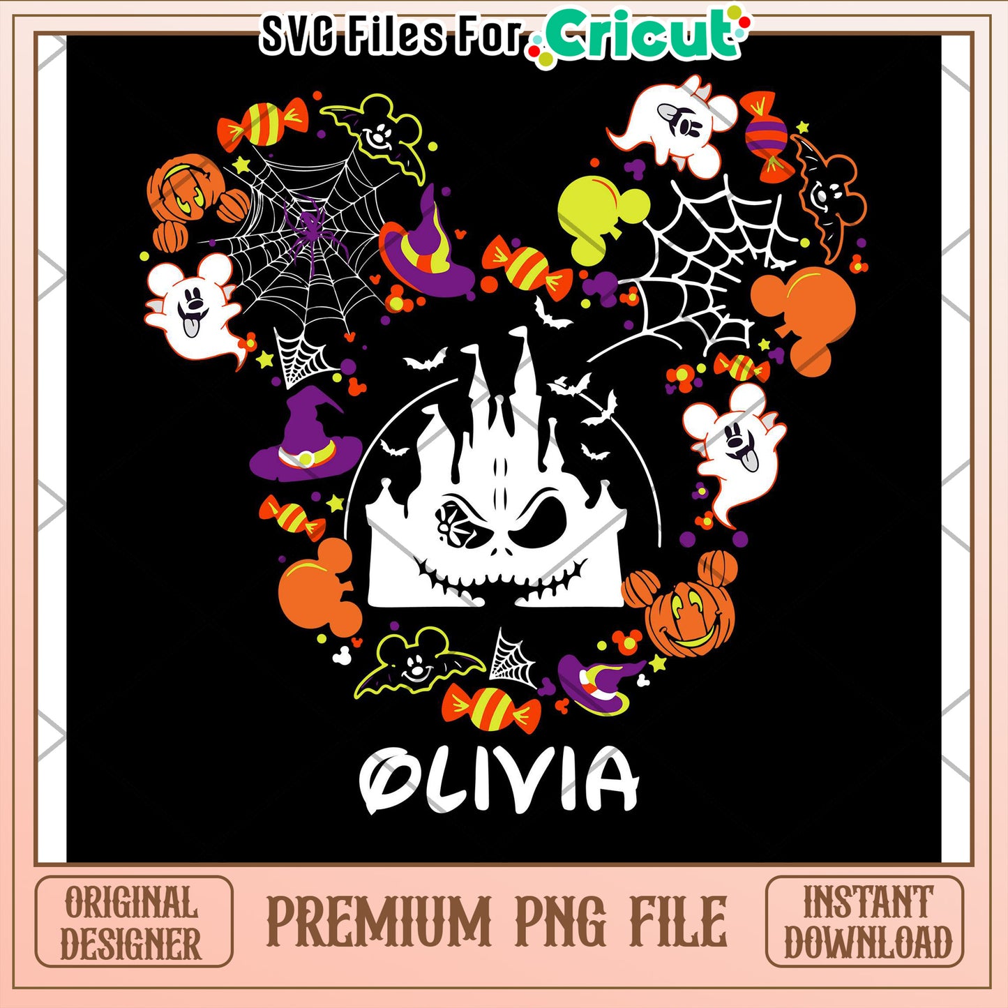 Halloween Mickey PNG for Cricut