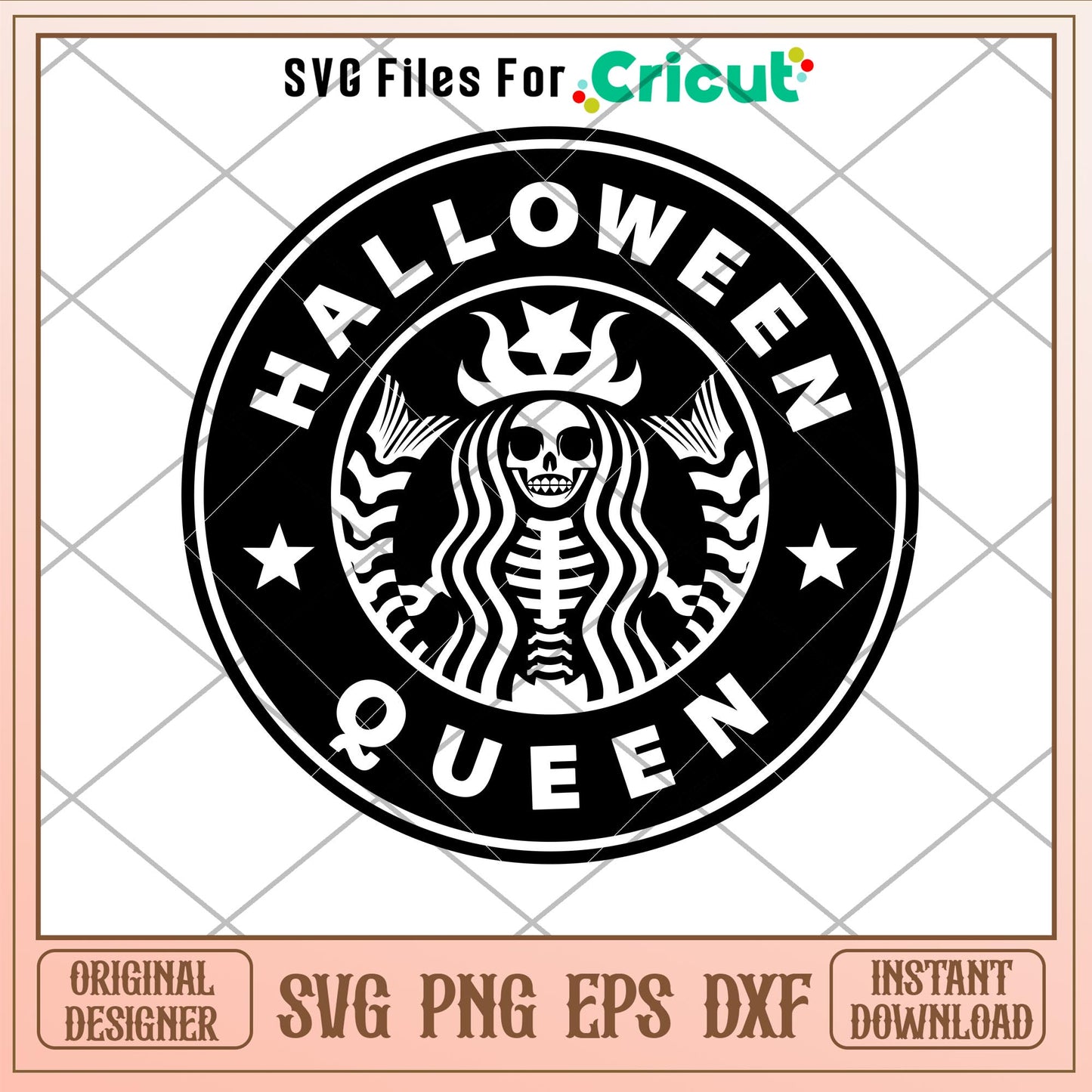 Halloween Queen, Halloween Queen Starbucks Svg