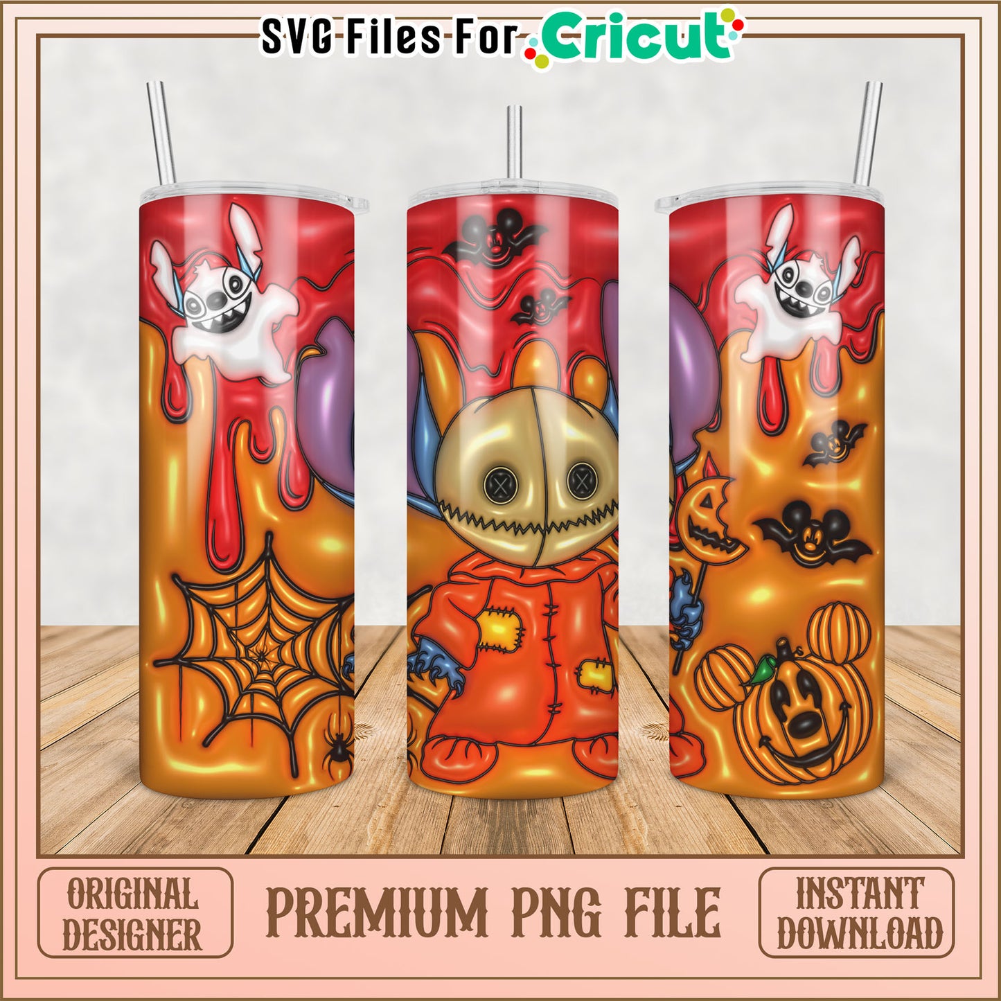 Halloween Stitch PNG Sublimation Design