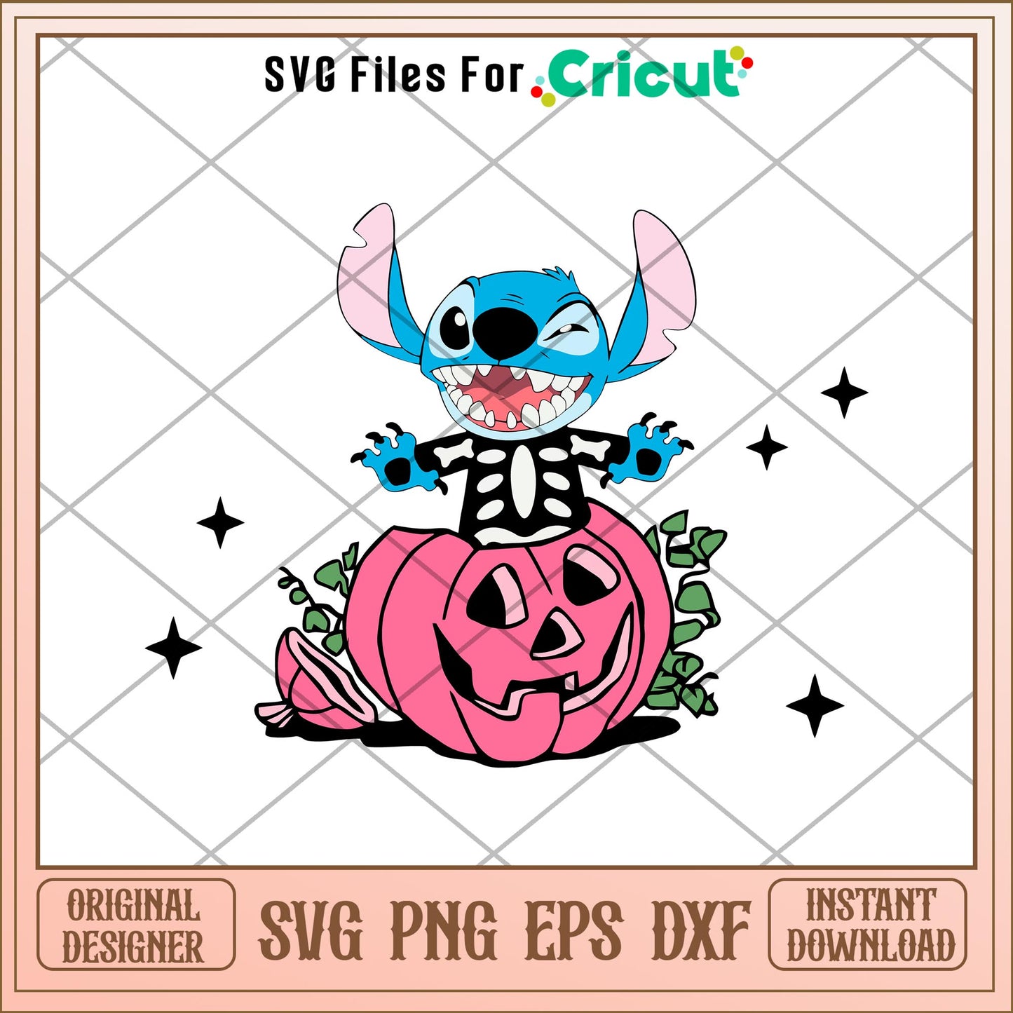 Halloween Stitch Skeleton Vampire svg, Disney characters svg, Digital Download