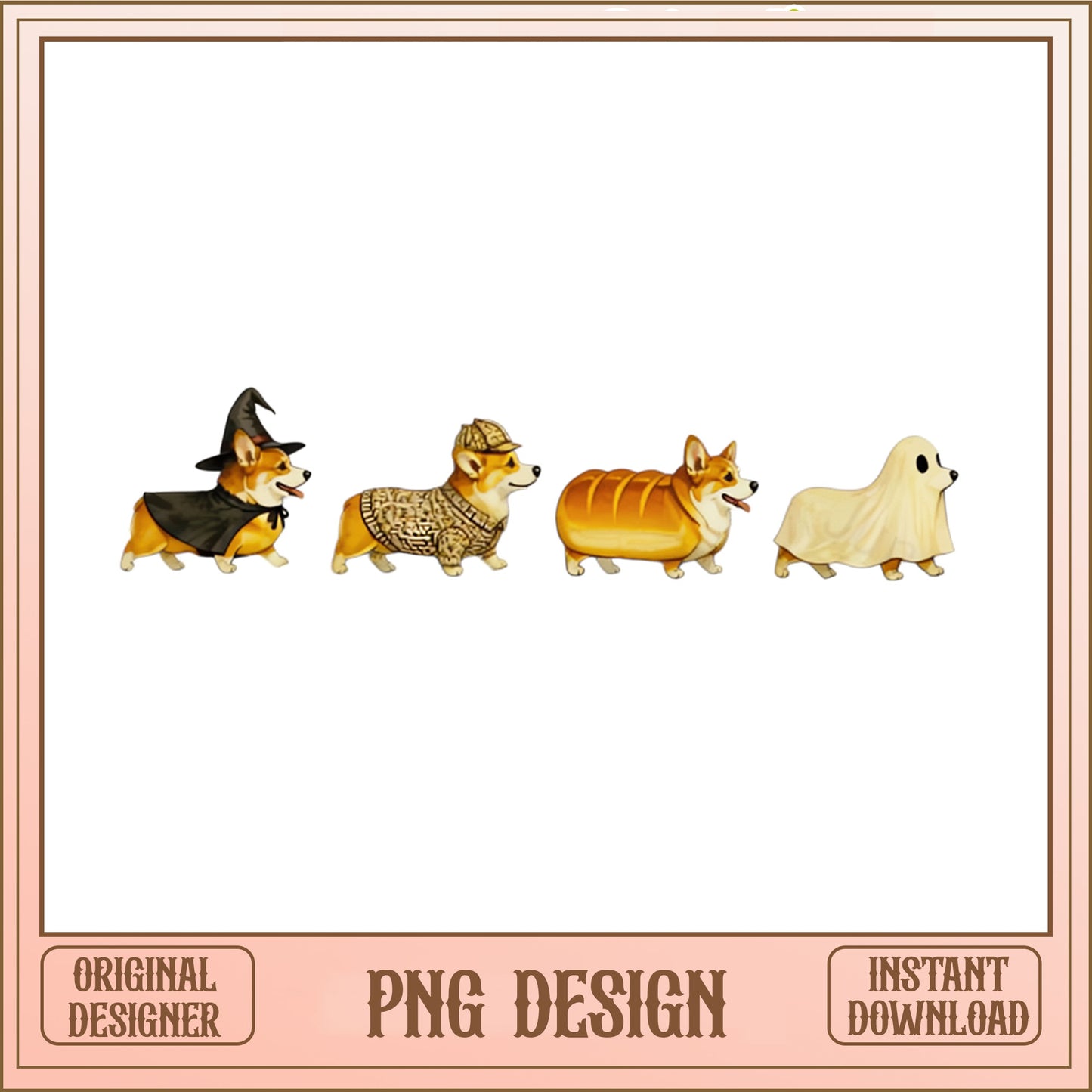Halloween Corgi Dog PNG, Funny Corgi Costume, Corgi PNG