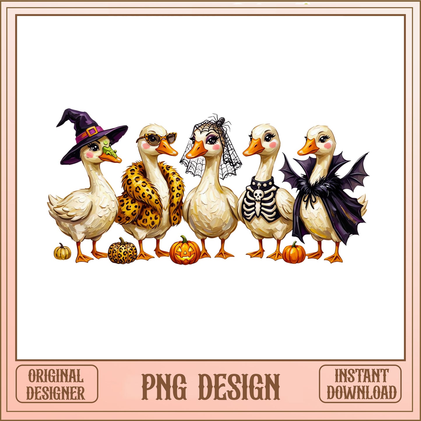 Halloween Duck PNG, Funny Duck Halloween Costume, Spooky PNG