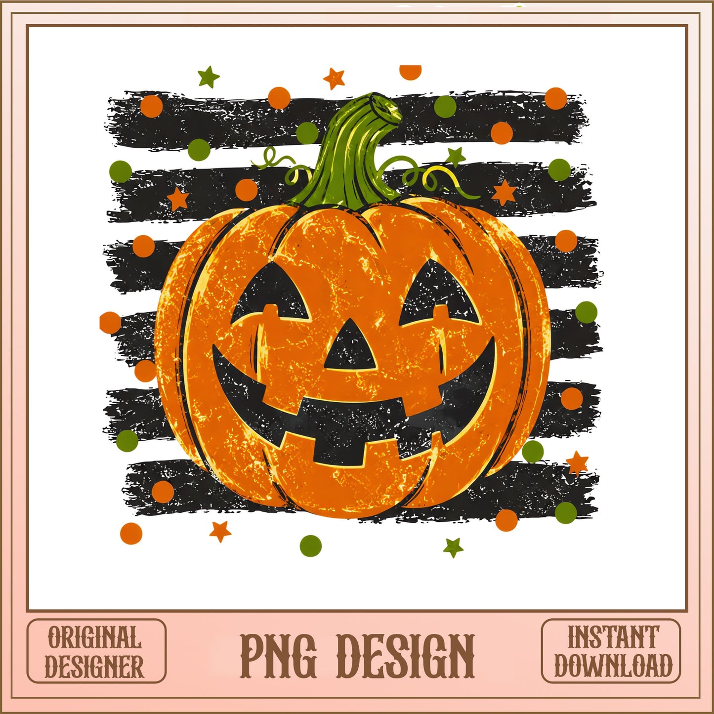 Halloween Pumpkin Jack O Lantern PNG, Retro Halloween PNG, Spooky PNG