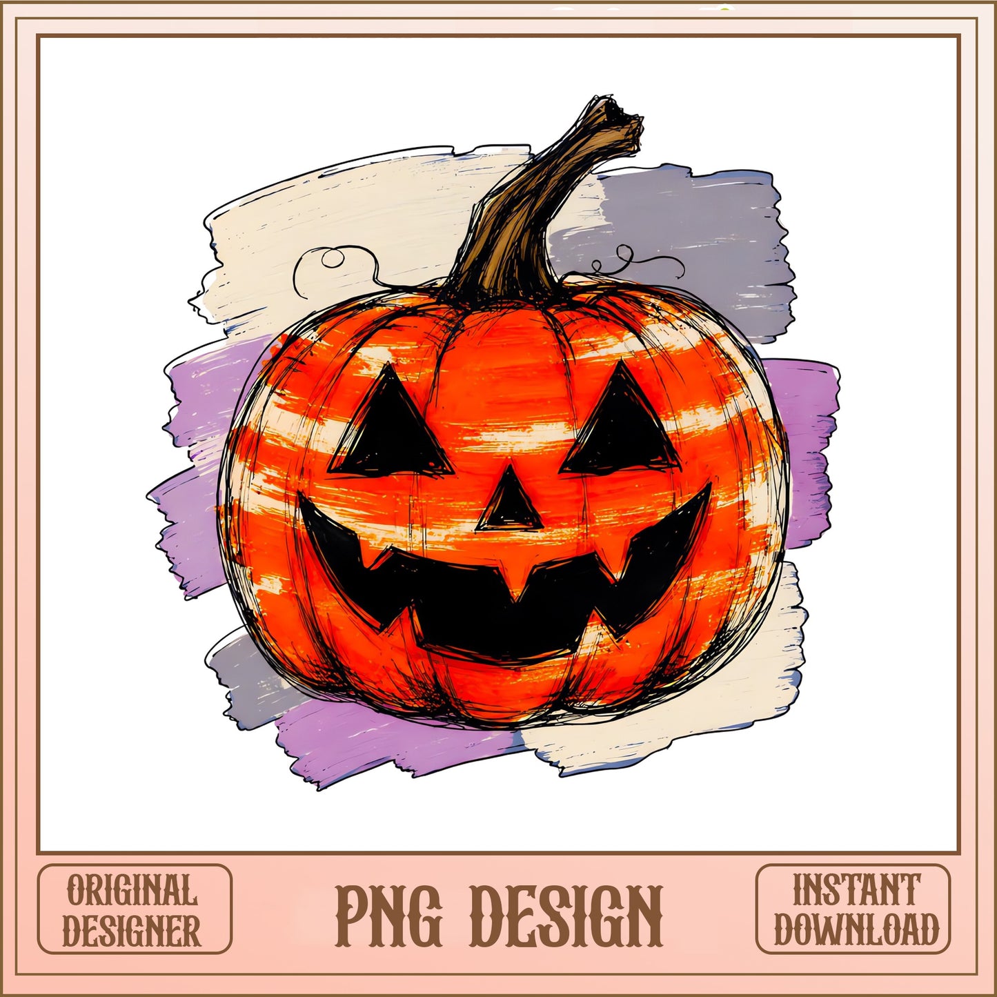 Halloween Pumpkin Jack O Lantern PNG, Spooky Pumpkin PNG, Halloween PNG