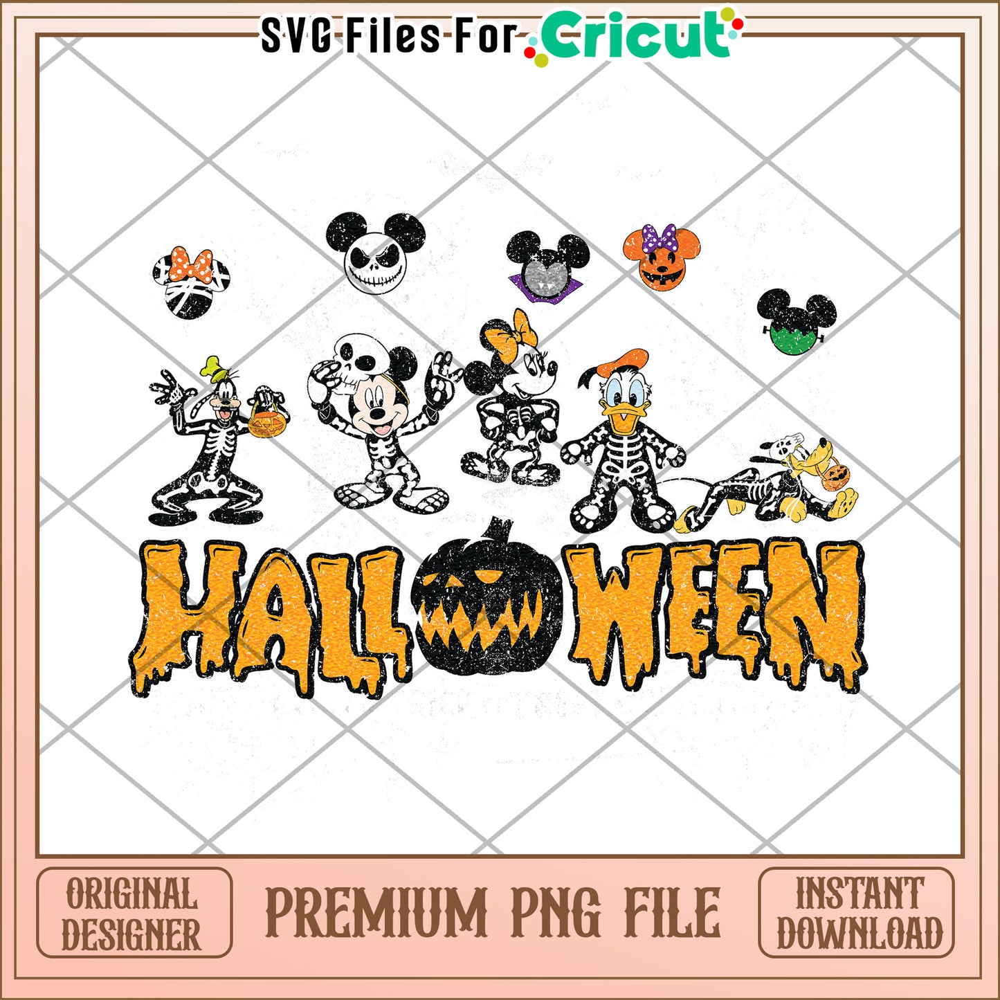 Halloween design png, halloween decorations png, spooky fall png