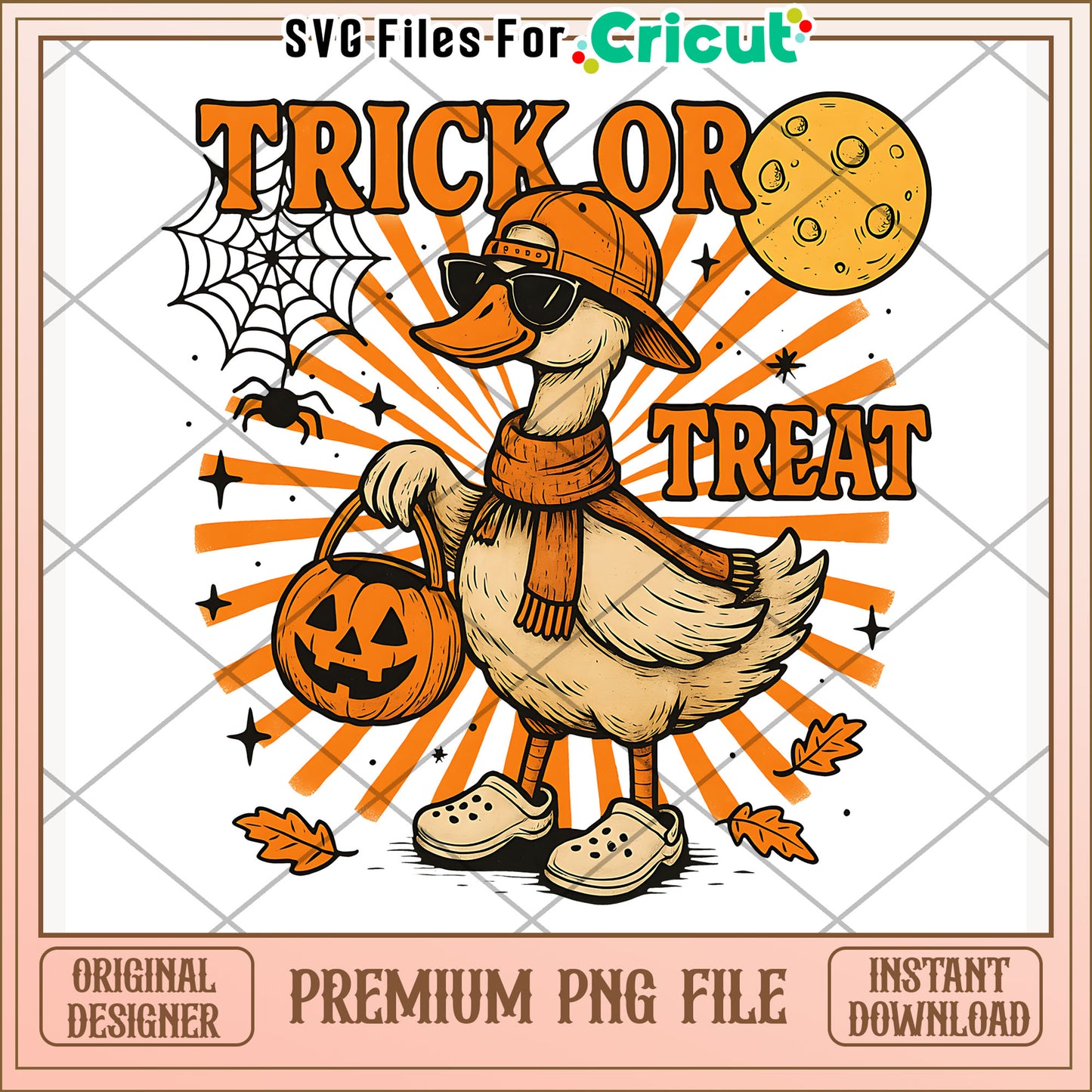 Halloween goose trick or treat png, funny goose png, halloween holiday png