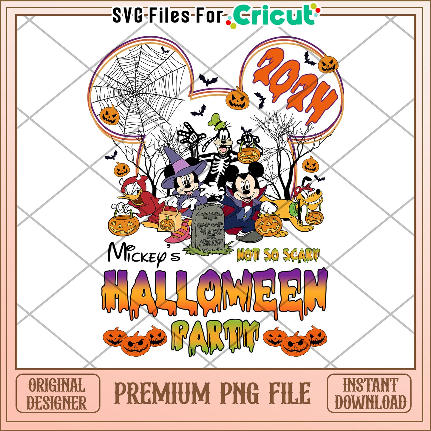 Halloween not so scary party png, halloween cartoon png, halloween nightmare png
