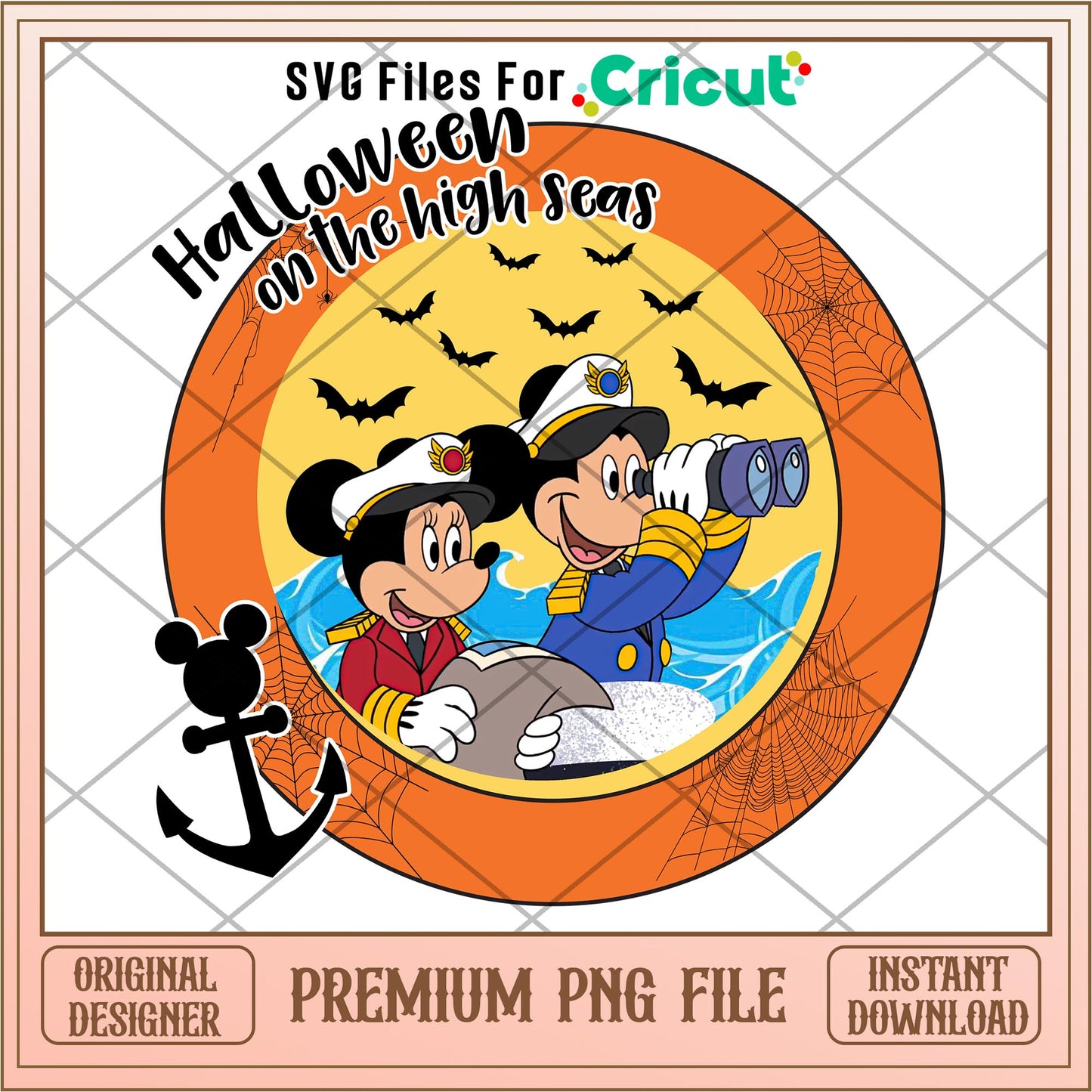 Halloween on the High Seas Disney Cruise Line png, Disney characters png, Digital Download