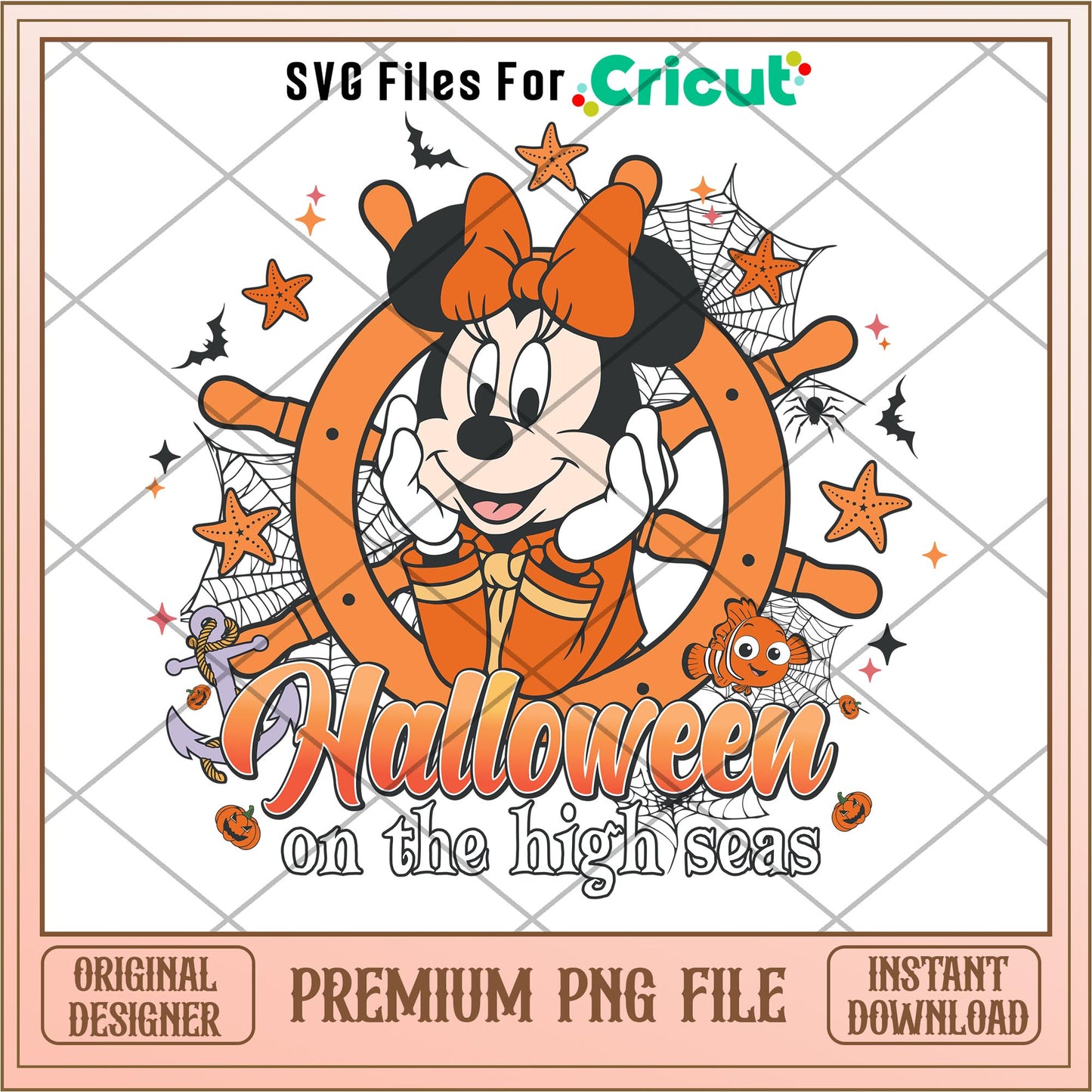 Halloween on the High Seas Minnie mouse png, Disney characters png, Digital Download