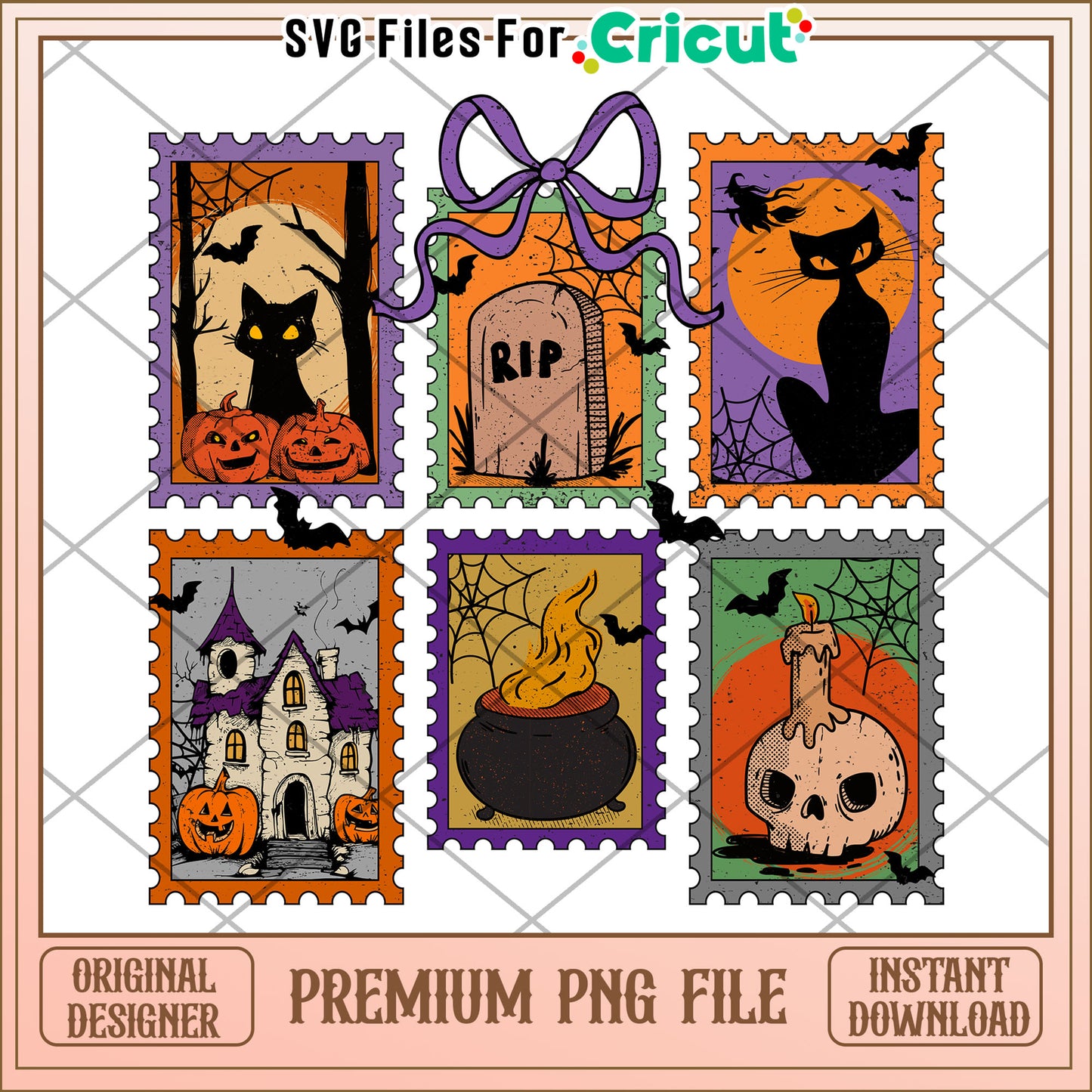 Halloween picture frame png, trick or treat png, halloween quotes png