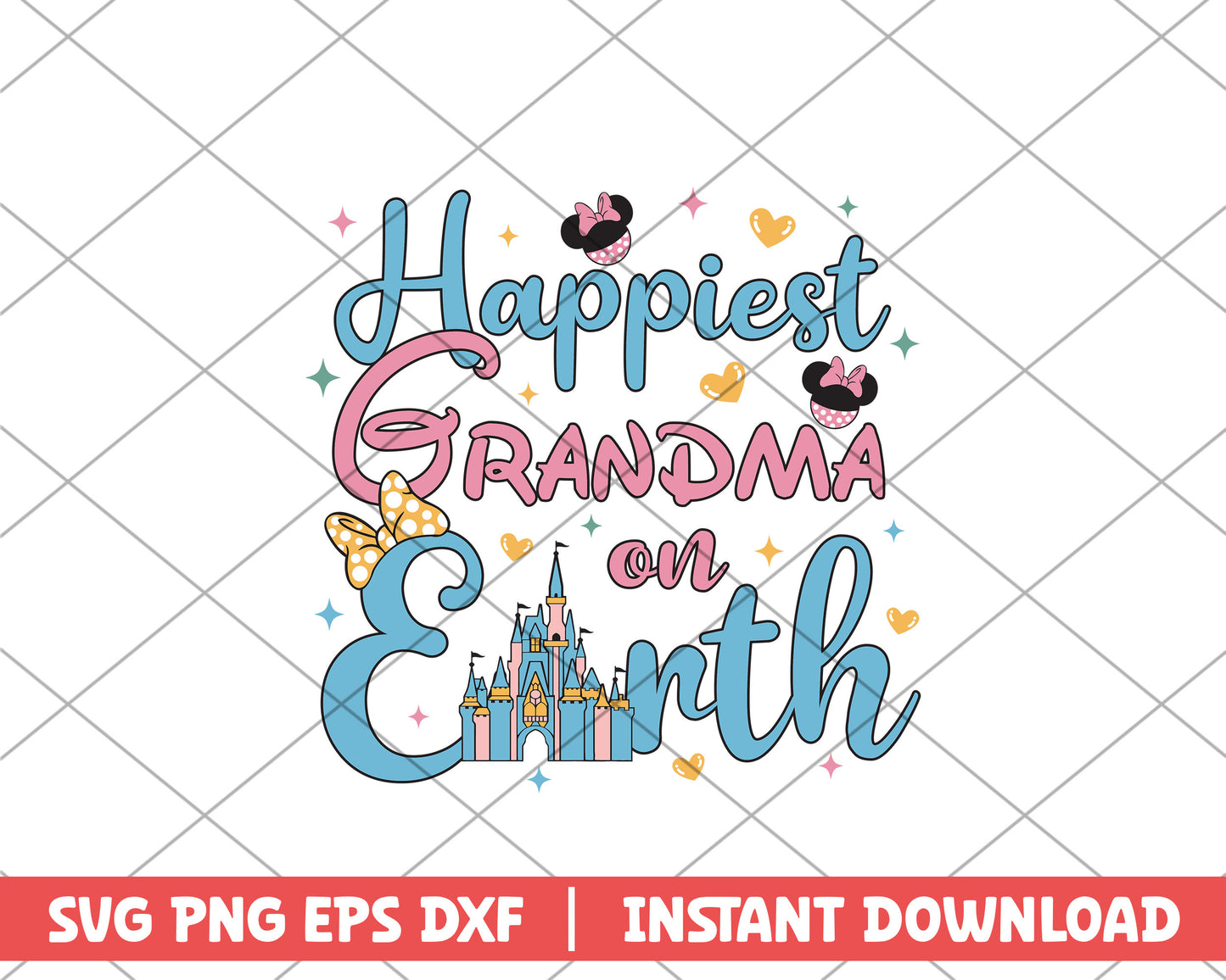 Hapiest grandma on earth mothers day svg