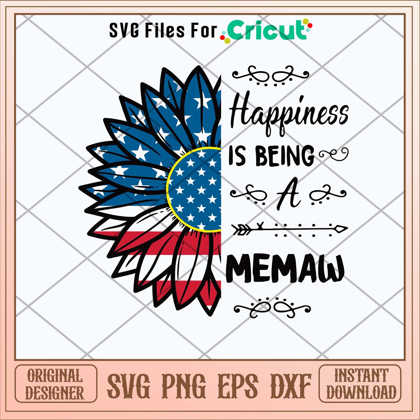 Happiness Is Being A Memaw Svg