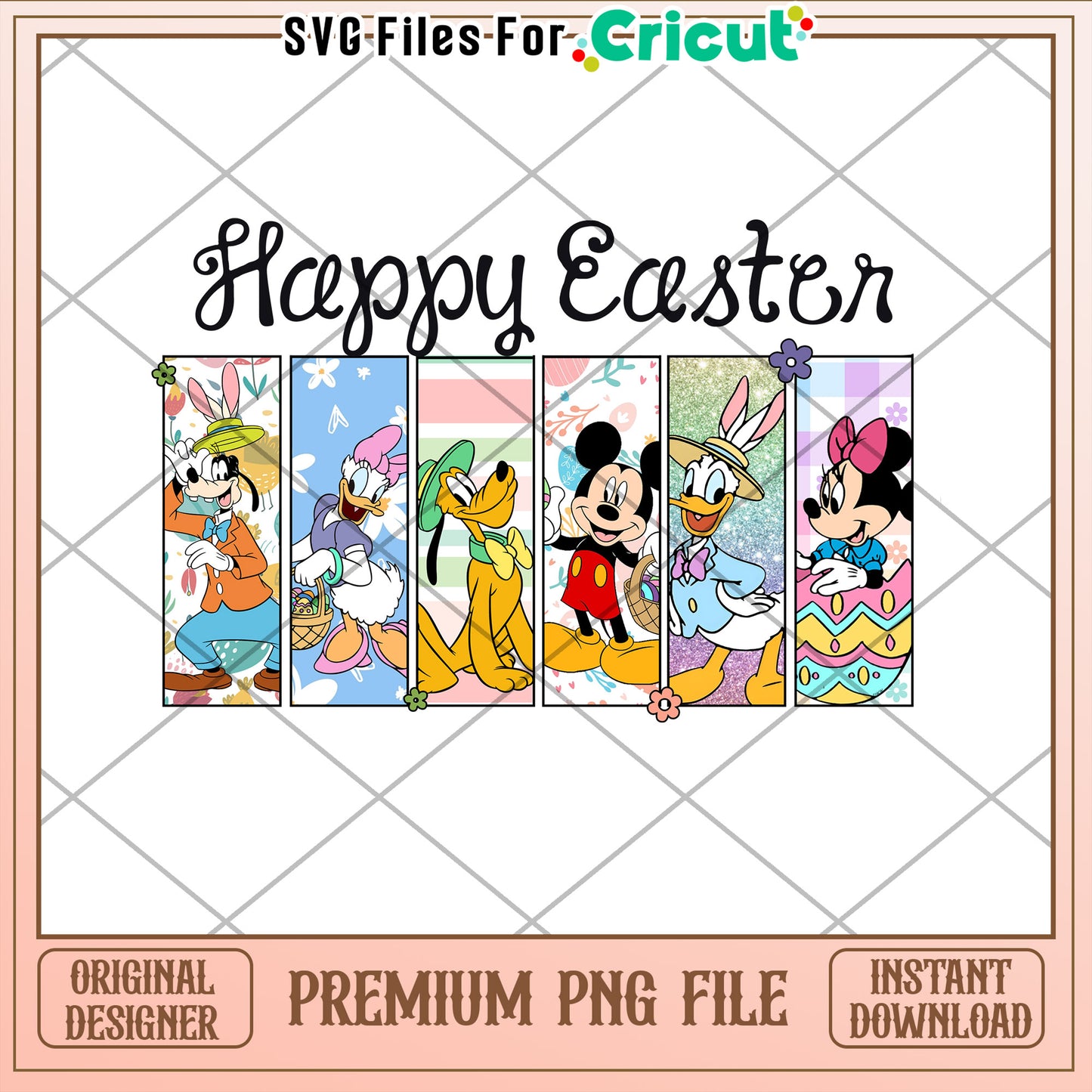Happy Easter Disney PNG Printable