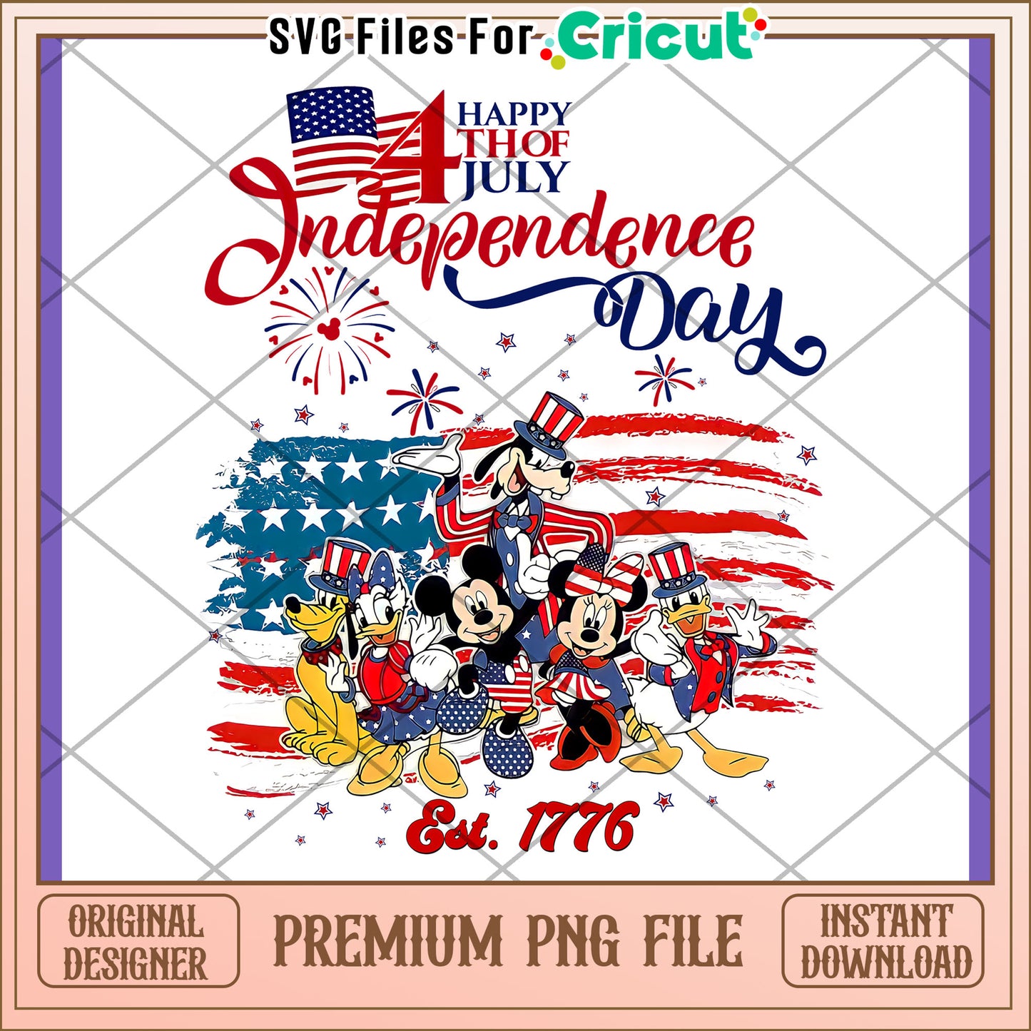 Happy Fourth of July Independence Day PNG Design