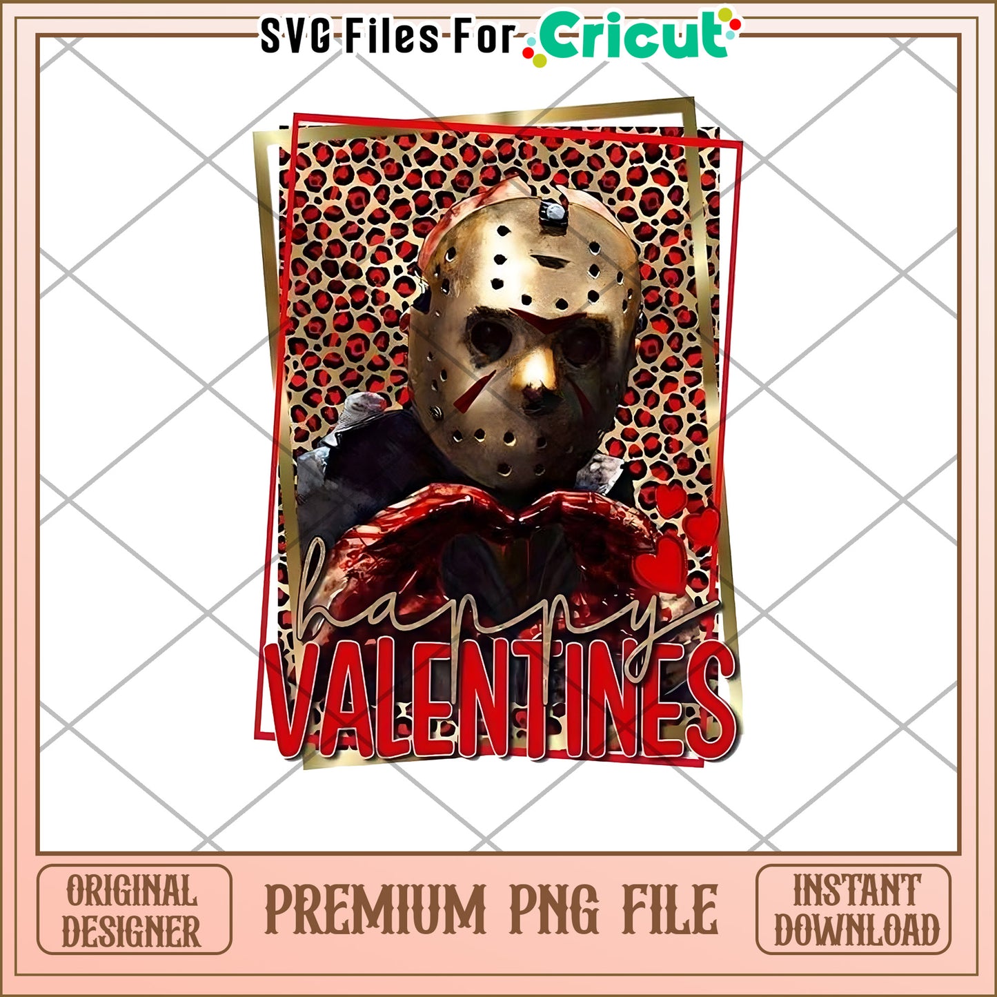 Happy Valentines Day PNG Jason Voorhees