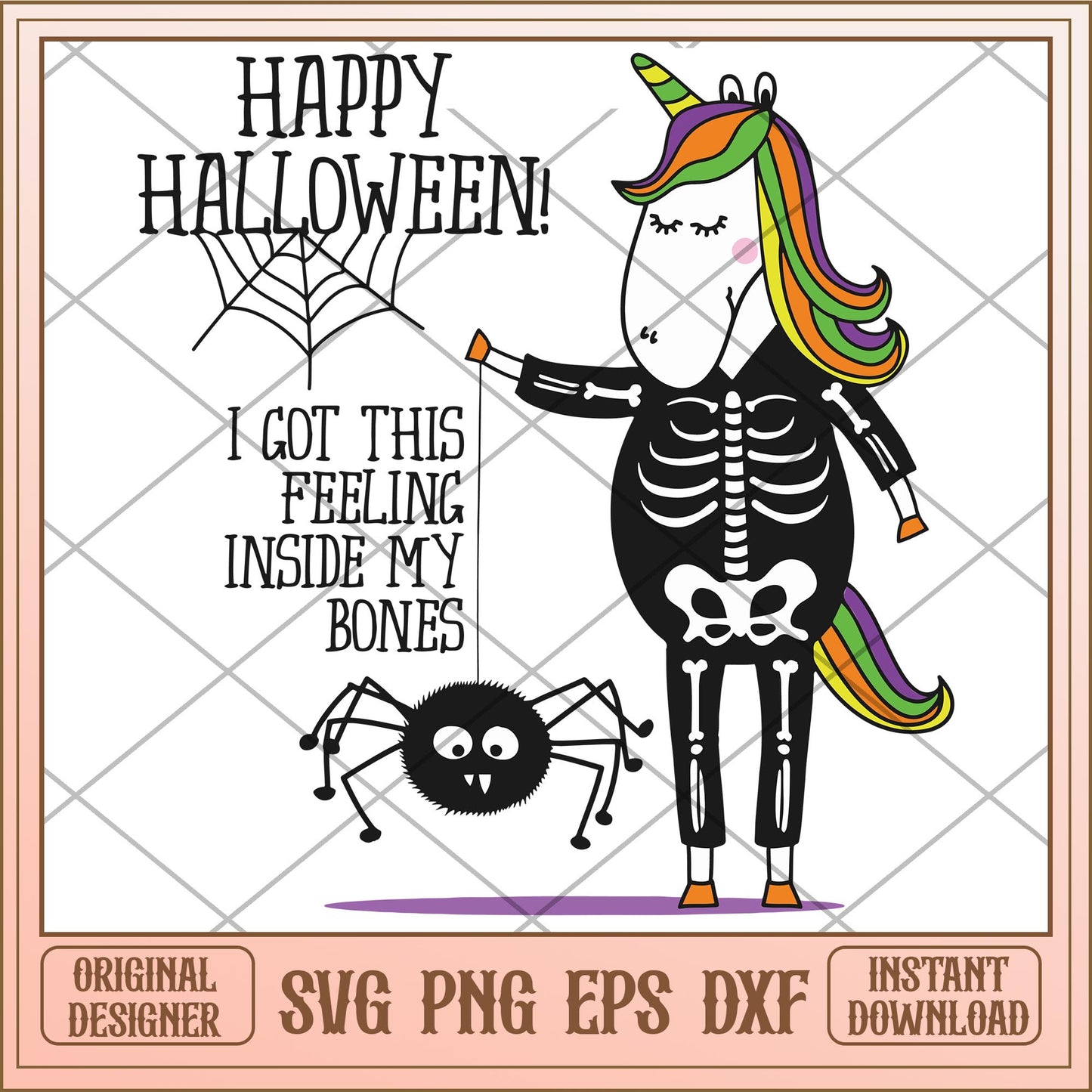Happy Halloween Unicorn svg, halloween characters svg, digital download