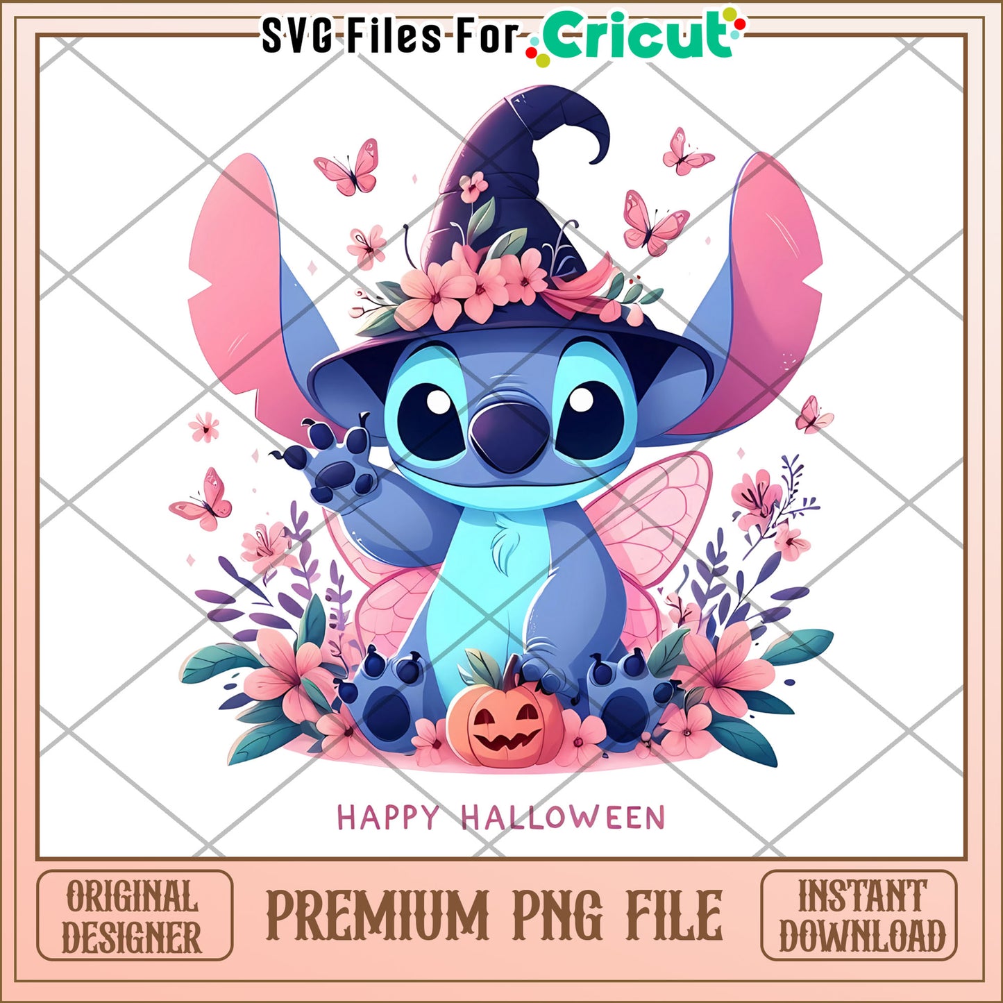 Happy halloween stitch png, spirit halloween png, funny stitch png
