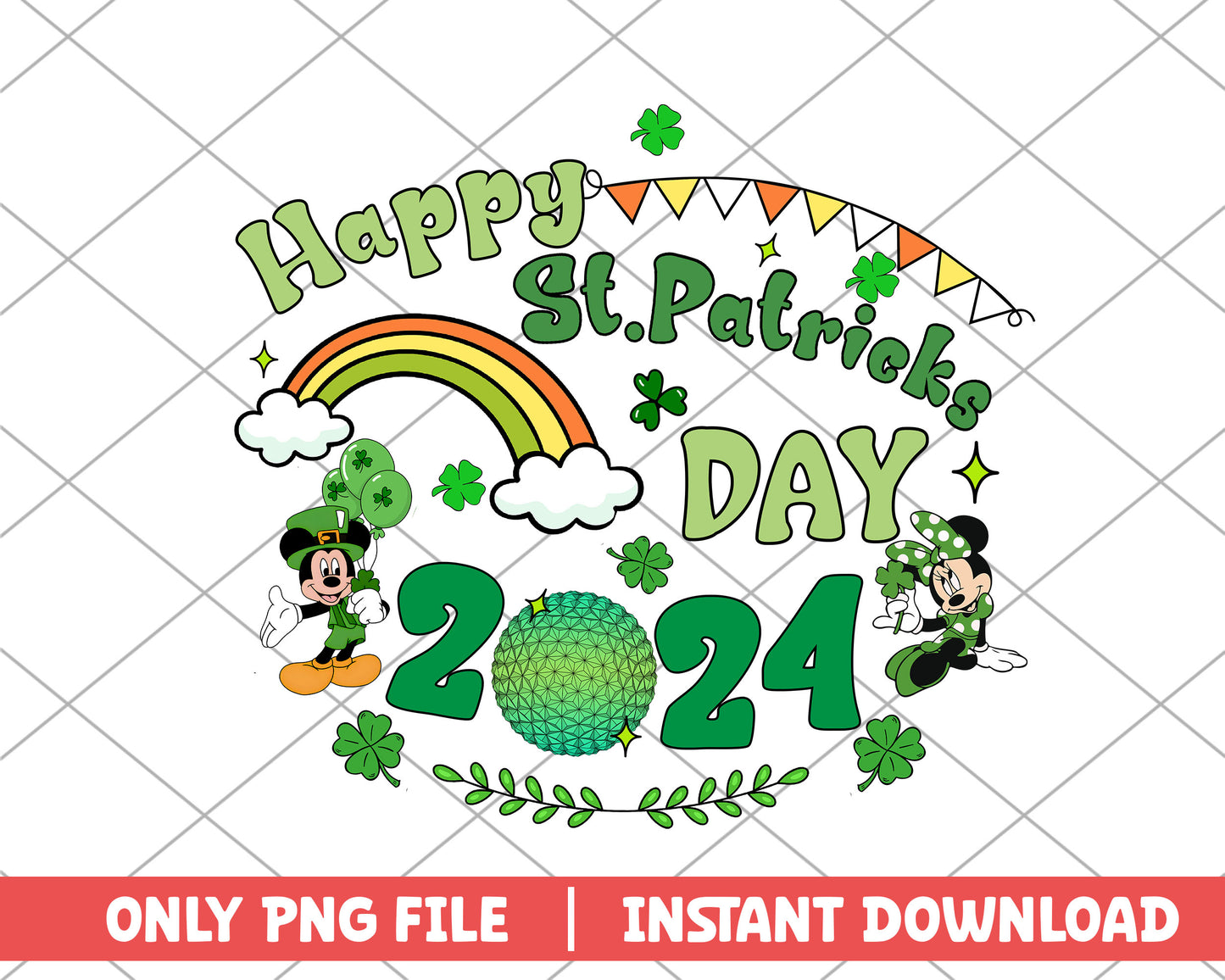 Happy patrick's day 2024 png
