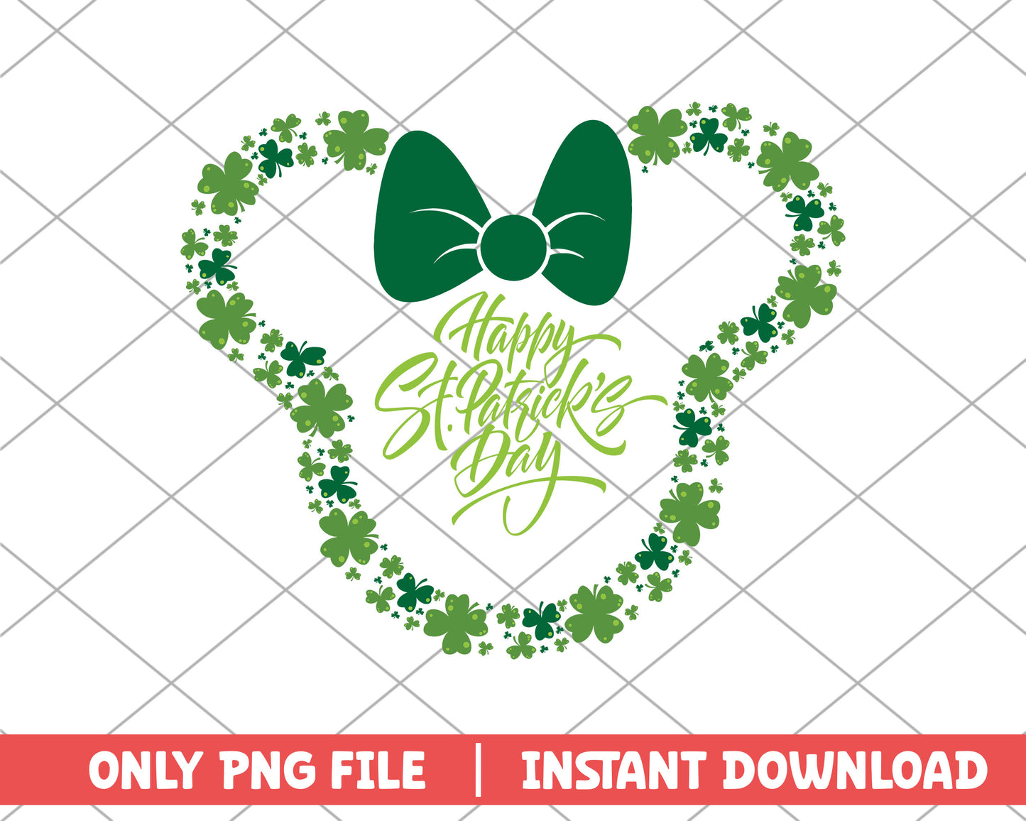 Happy patrick day minnie disney png