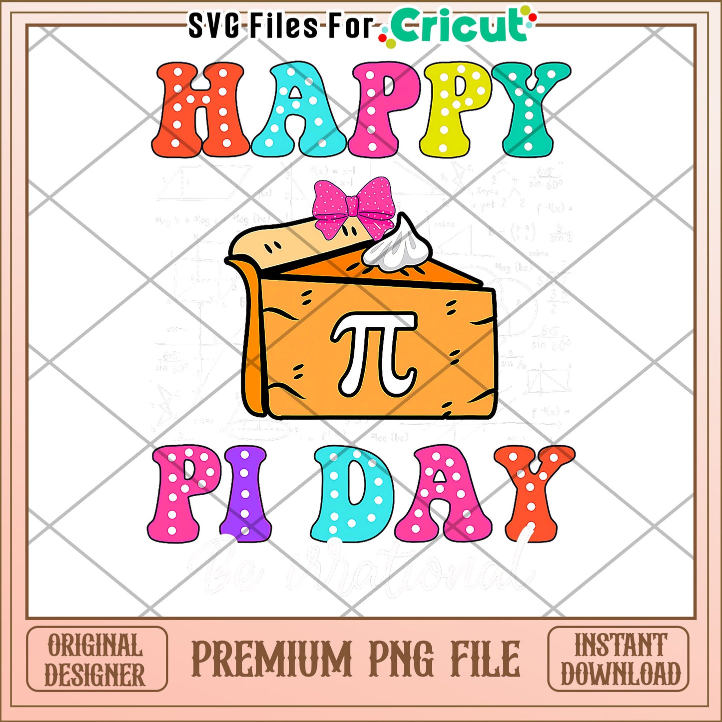 Happy pi birth day png, back to school supplies png, cute design png