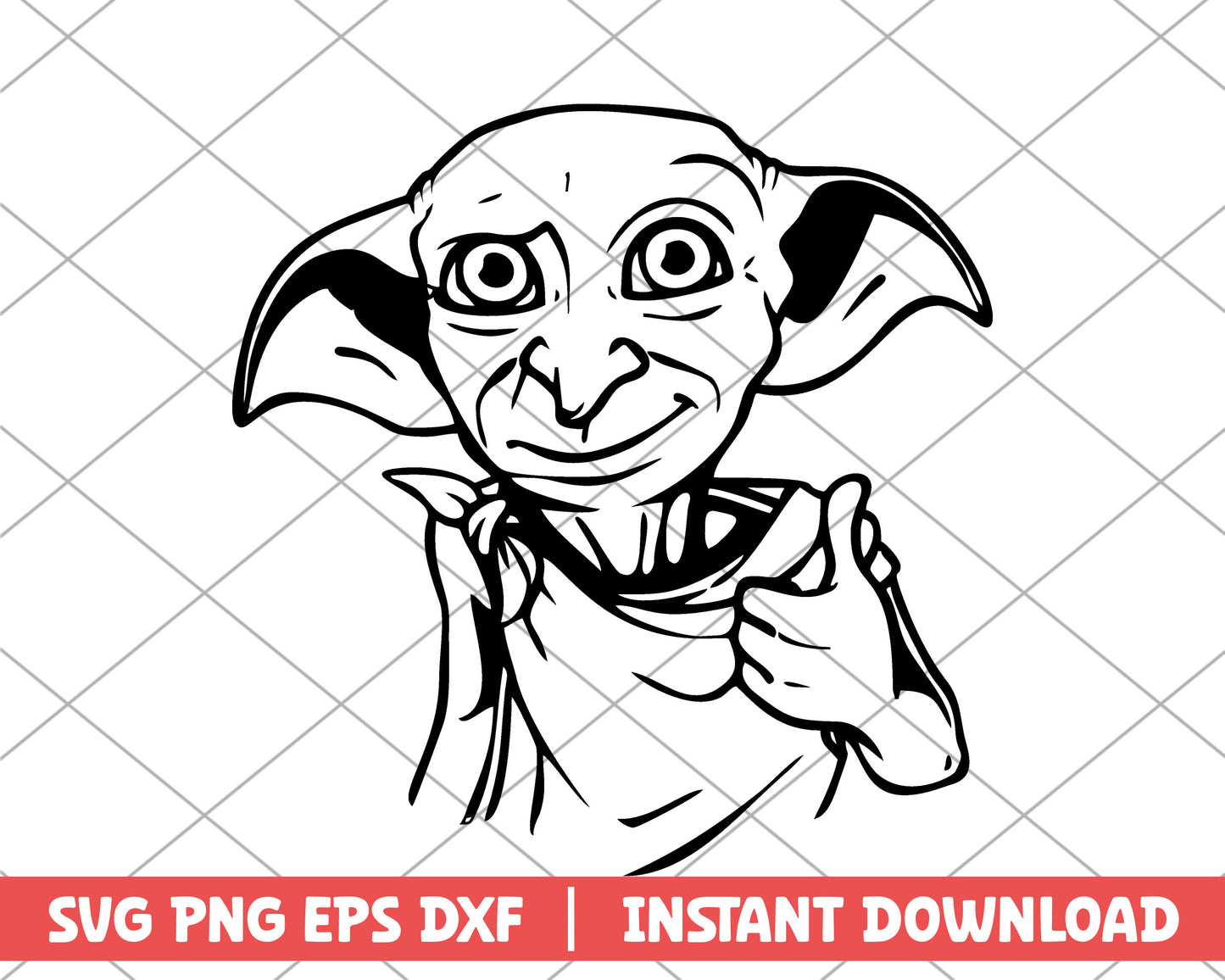 Harry Potter Dobby cartoon svg