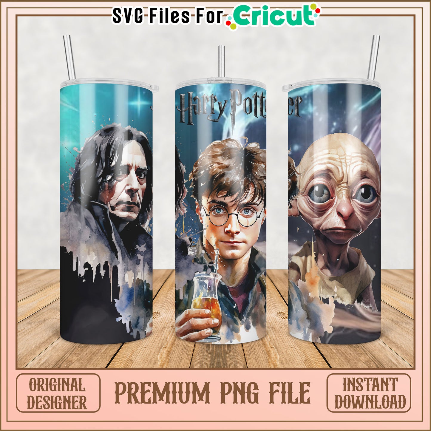 Harry Potter Tumbler PNG Design Instant Download