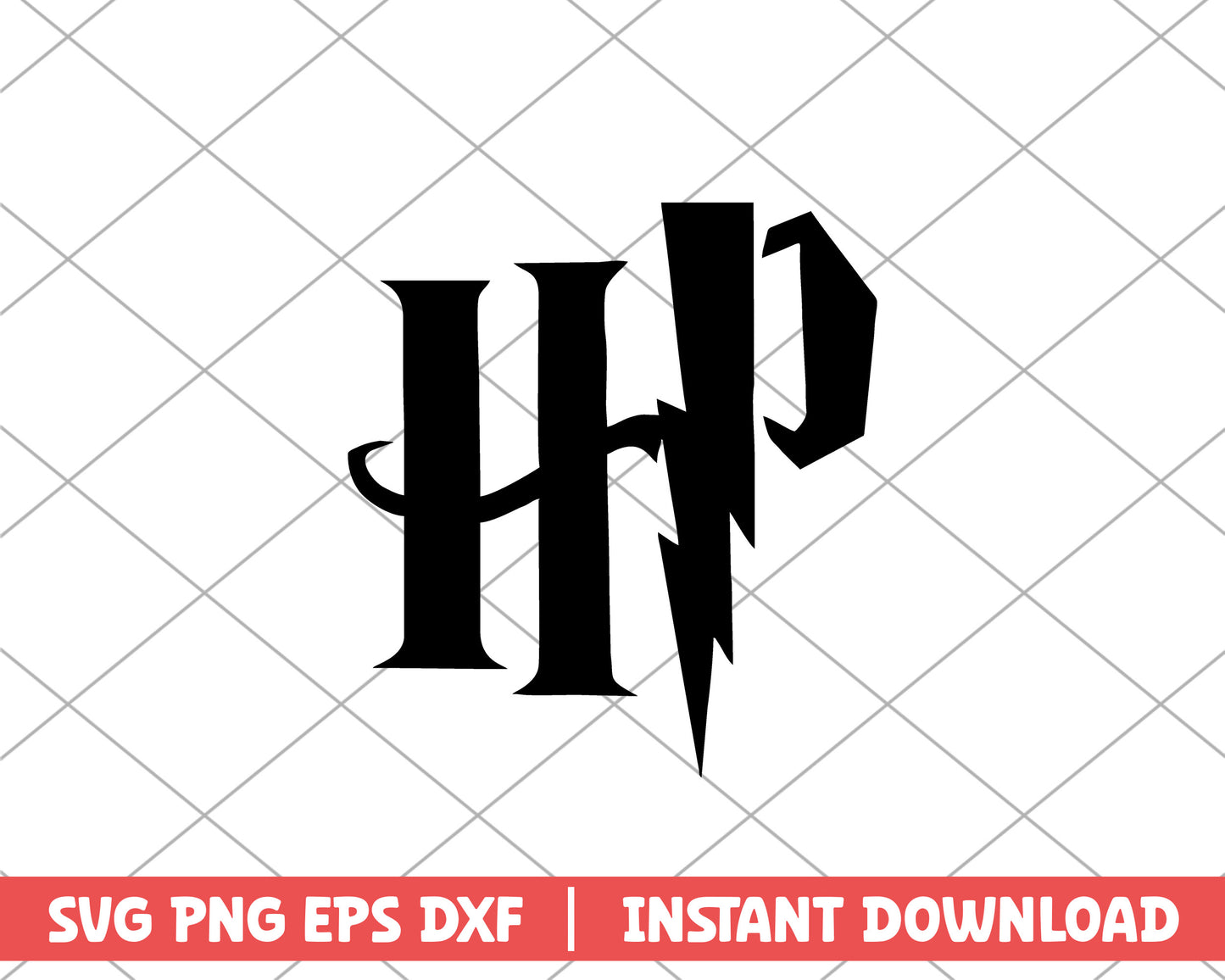 Harry Potter lightning cartoon svg