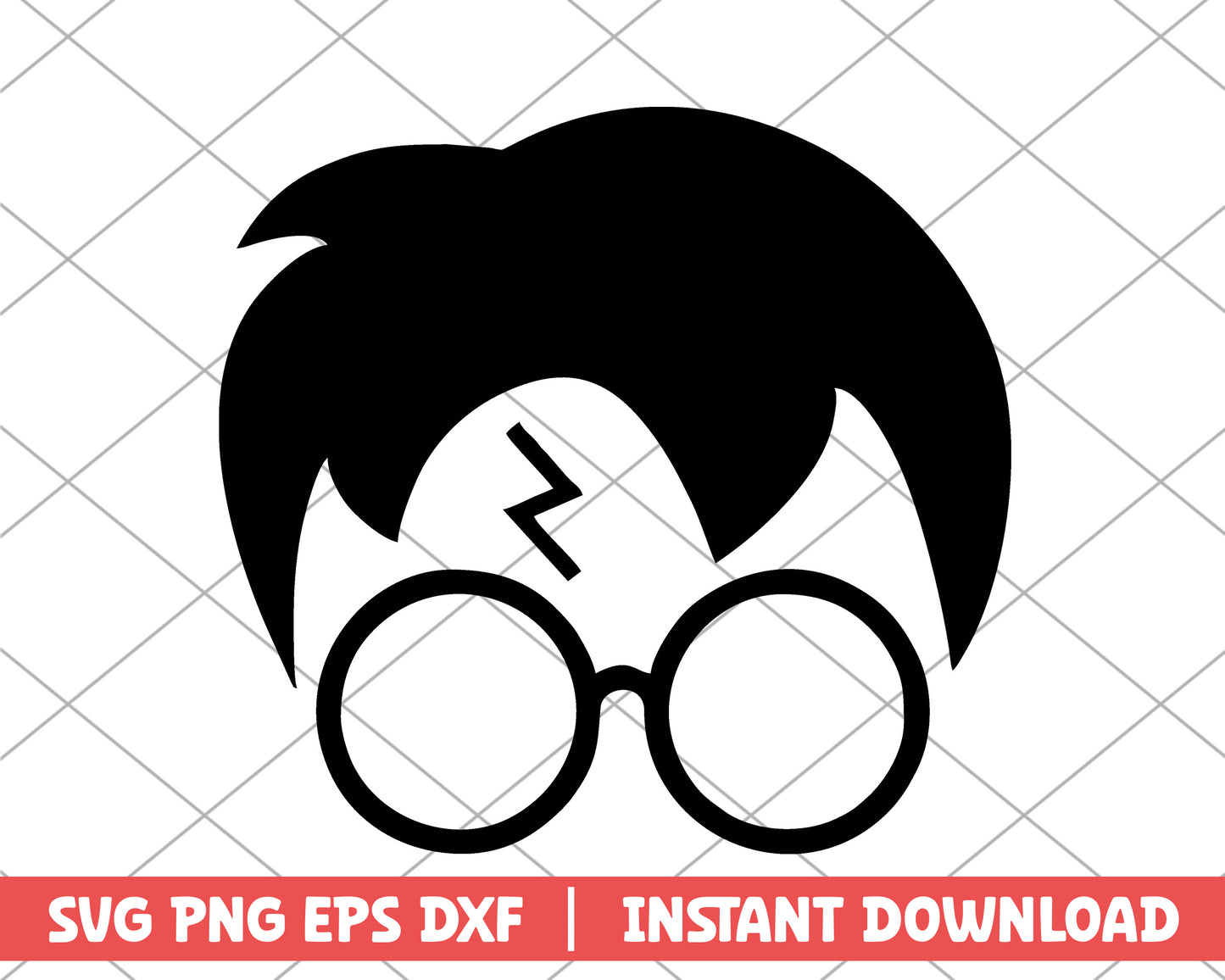 Harry Potter lightning tattoo friends svg