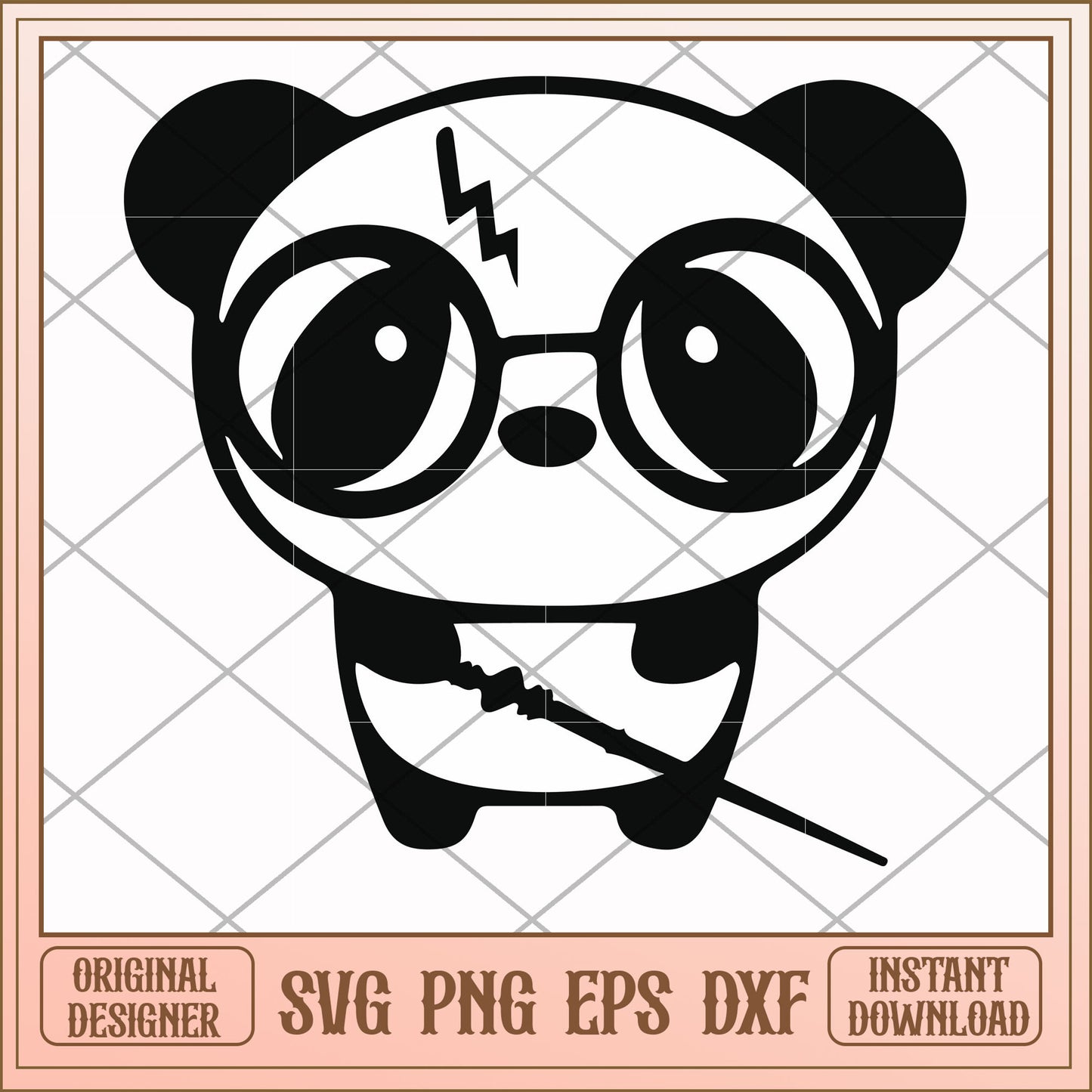 Harry potter panda svg, harry potter svg, funny svg