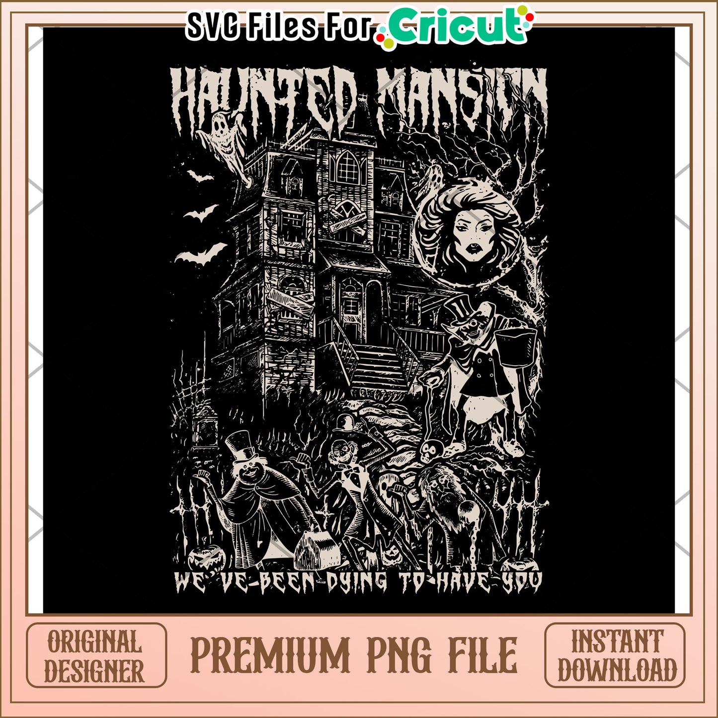 Haunted mansion png, halloween characters png, halloween season png