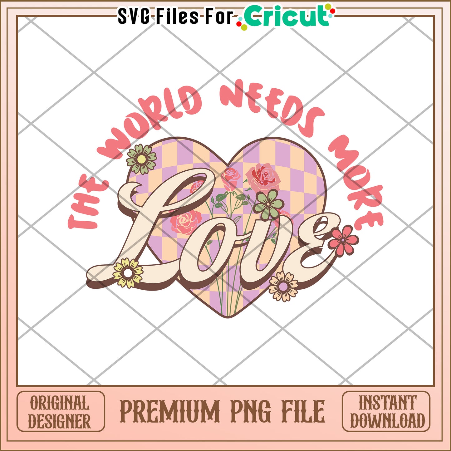 Heartfelt Love Design for Cricut Instant Download PNG