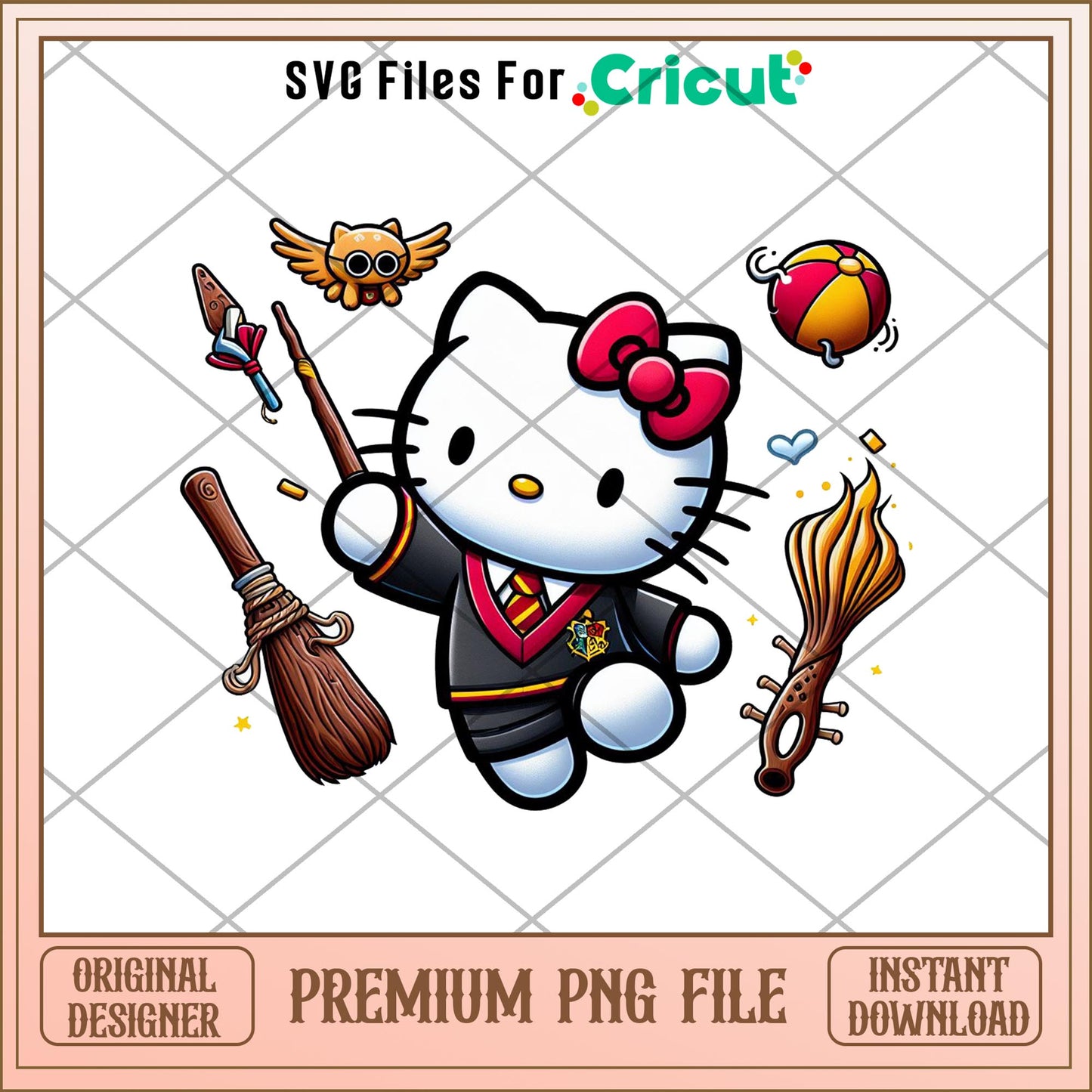 Hello Kitty Harry Potter logo png, Harry Potter png, Digital Download