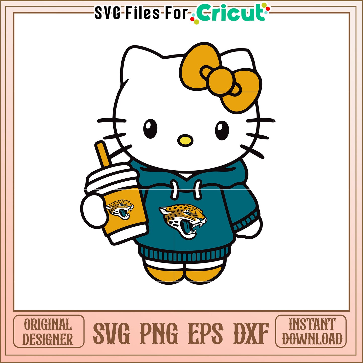 Hello Kitty Jaguars SVG Design