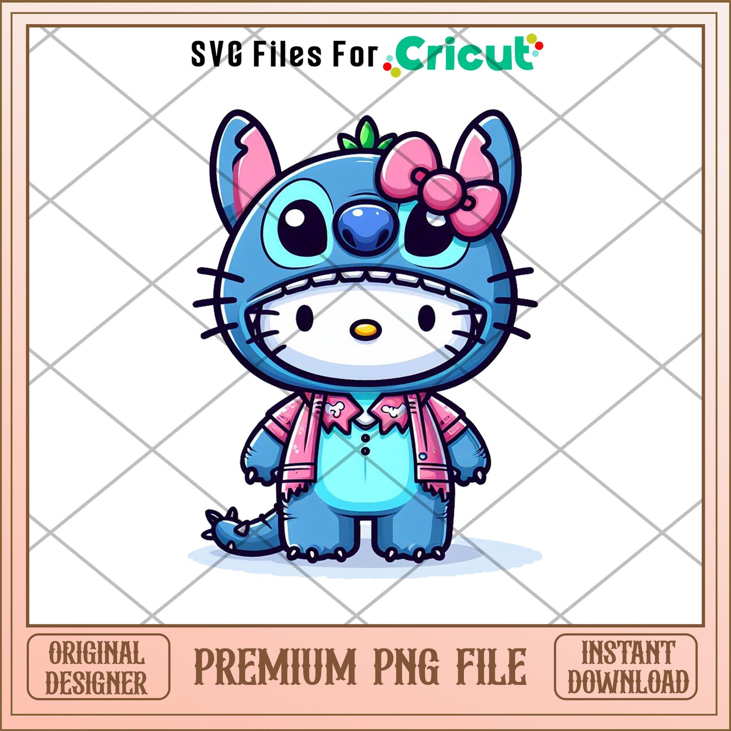 Hello Kitty Lilo And Stitch png, Disney characters png, Digital Download