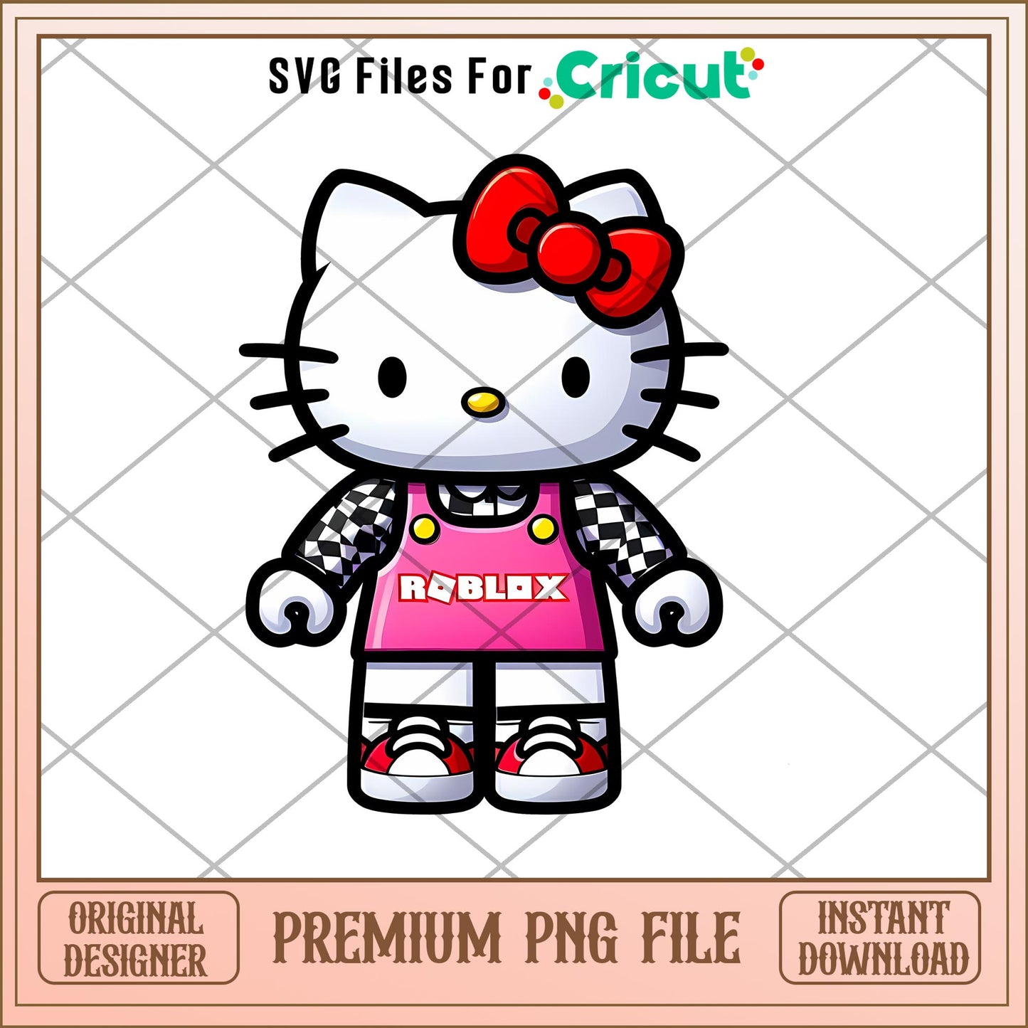 Hello Kitty Roblox characters png, Roblox characters png, digital download