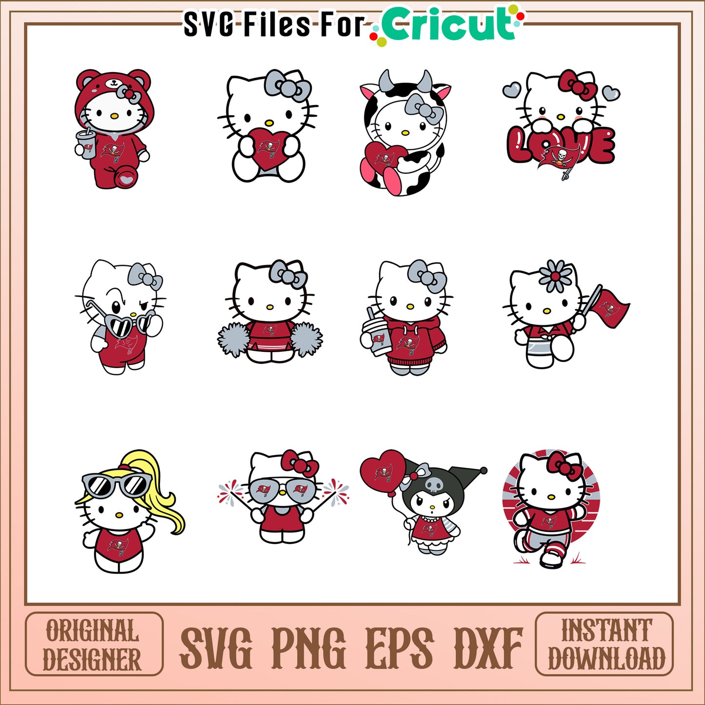Hello Kitty SVG Bundle Buccaneers Designs