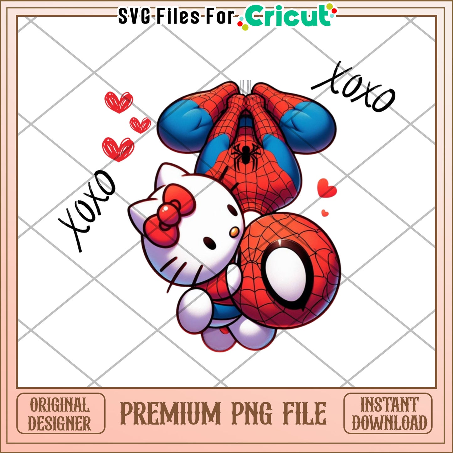 Hello Kitty Spider-Man PNG