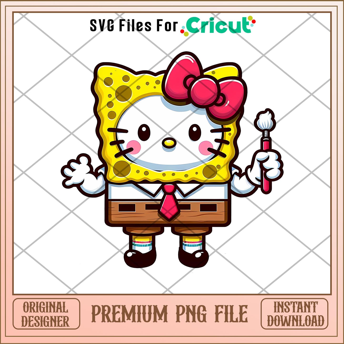 Hello Kitty SpongeBob SquarePants png, The Cosmic Shake png, digital download