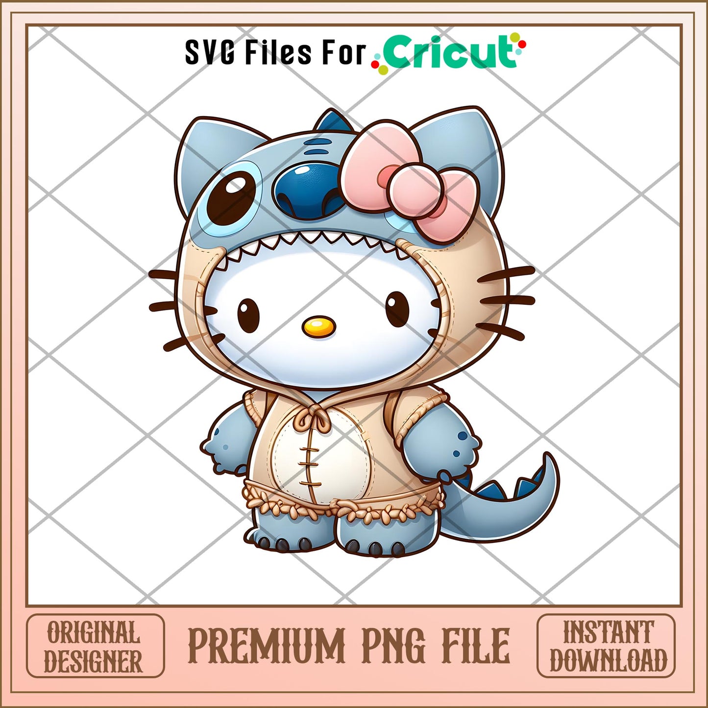 Hello Kitty Stitch eevee png, Disney characters png, Digital Download